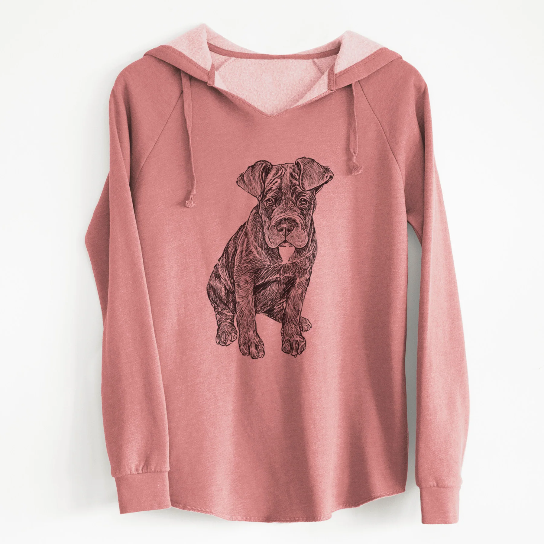 Doodled Kona the Cane Corso - Cali Wave Hooded Sweatshirt - Image 5