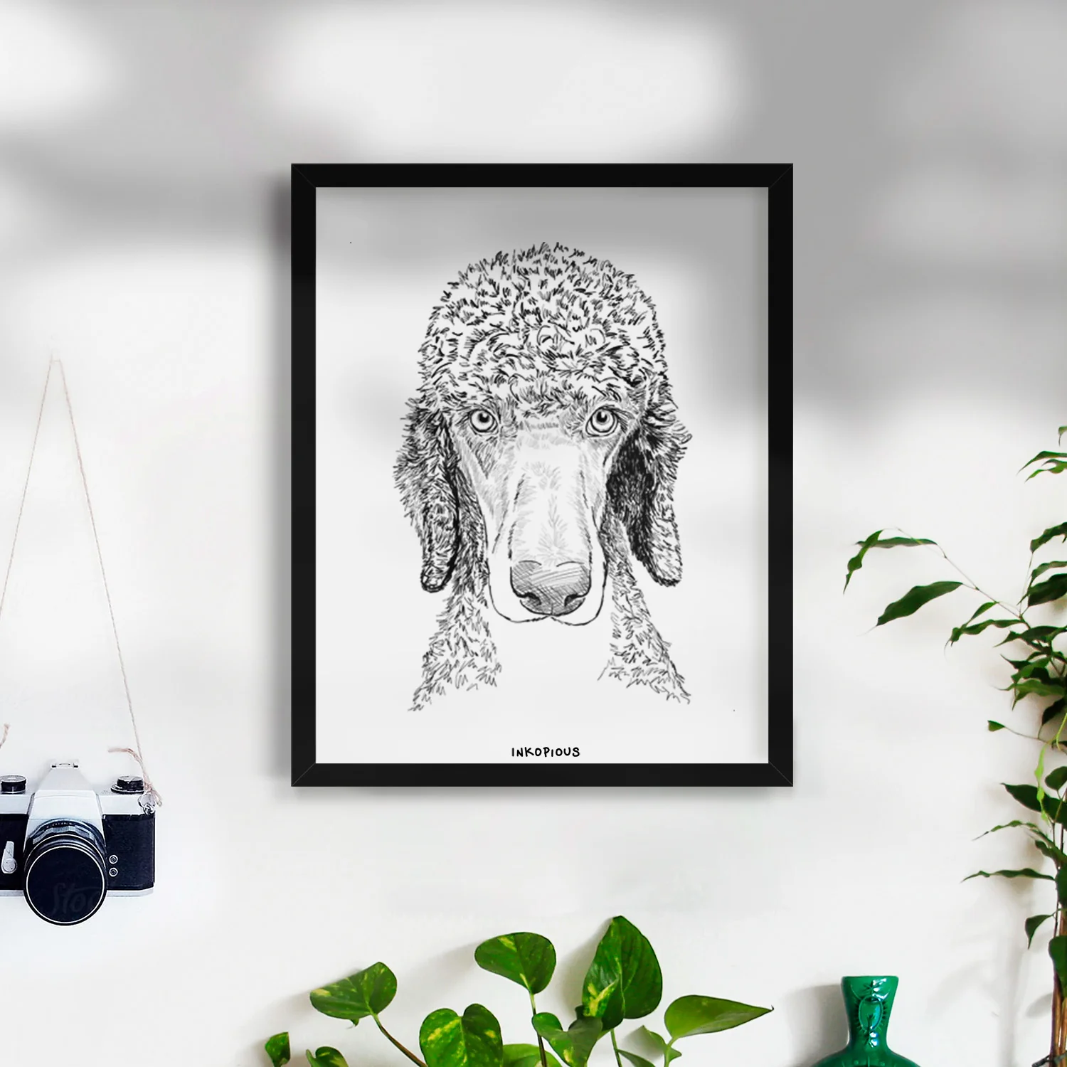 Doodled Kona the Poodle Art Print - Image 6