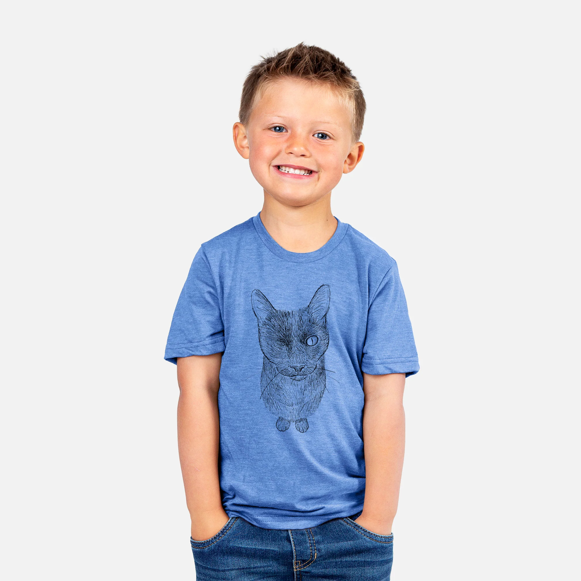 Doodled Marley the Black Cat - Kids/Youth/Toddler Shirt - Image 3