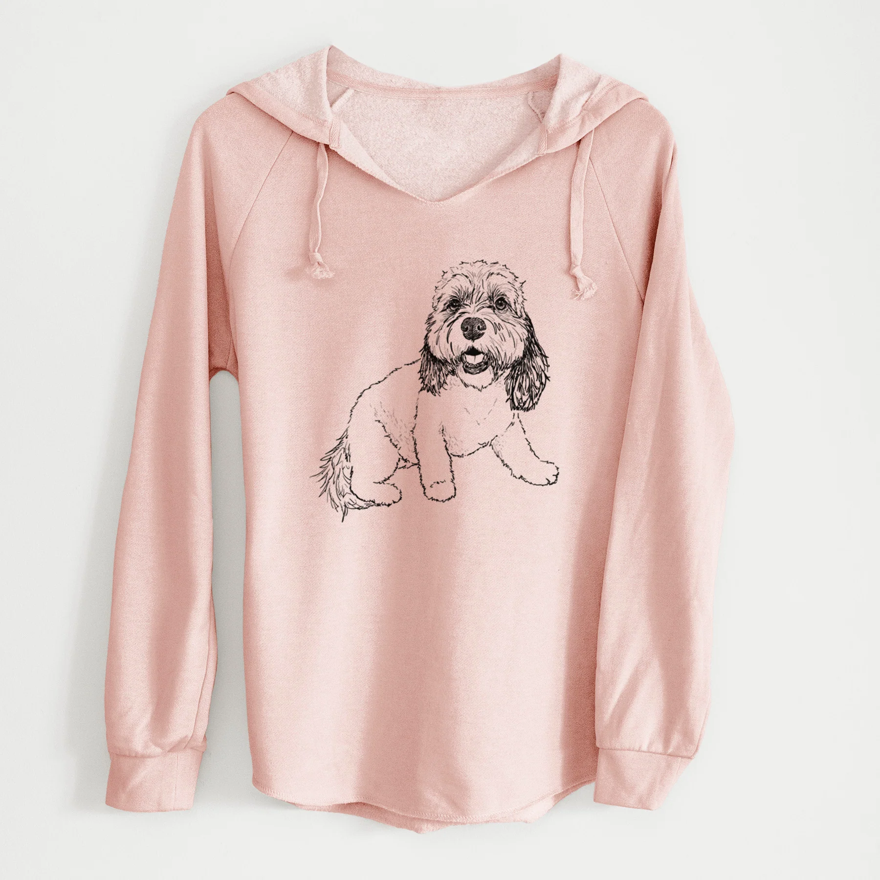 Doodled Max the Cavanese - Cali Wave Hooded Sweatshirt - Image 4