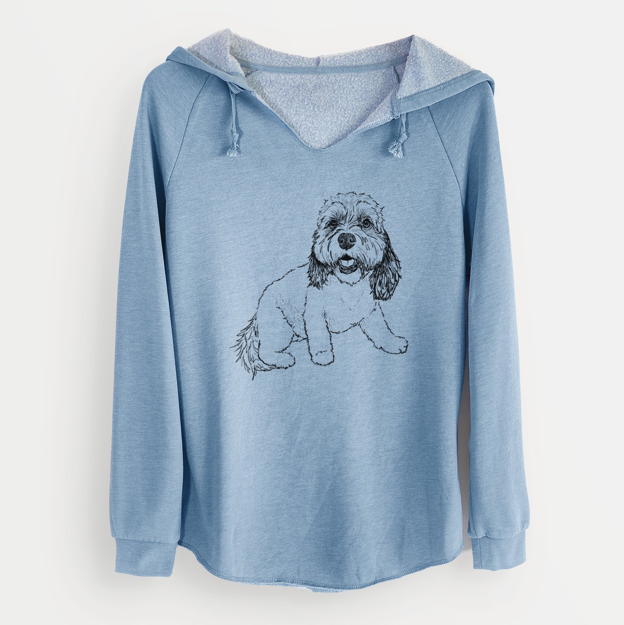 Doodled Max the Cavanese - Cali Wave Hooded Sweatshirt - Image 8