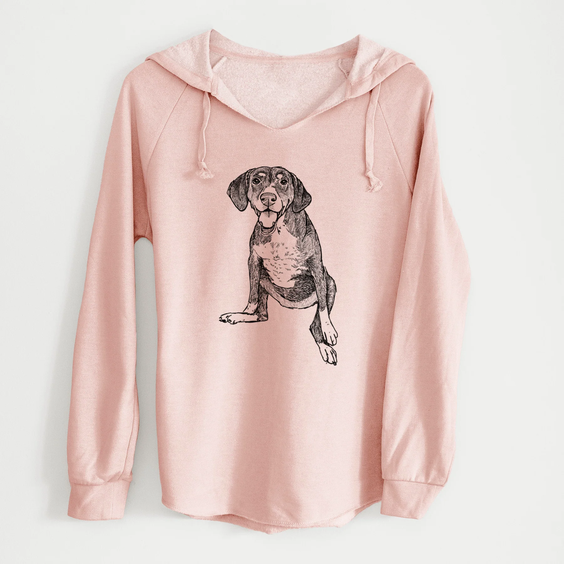 Doodled Nova the German Shorthaired Pointer Setter Mix - Cali Wave Hooded Sweatshirt - Image 4