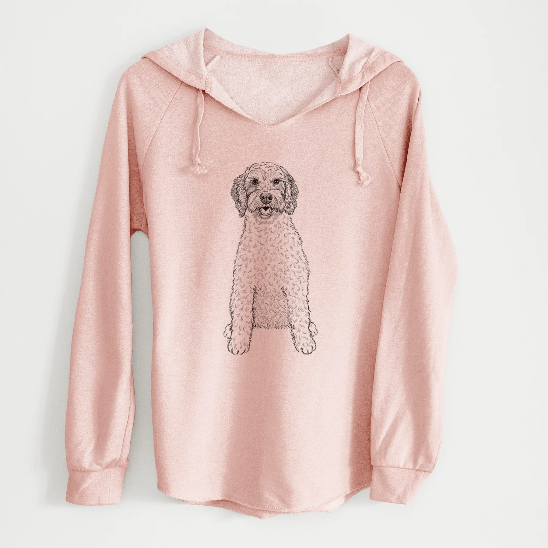 Doodled Penny the Mini Australian Labradoodle - Cali Wave Hooded Sweatshirt - Image 4