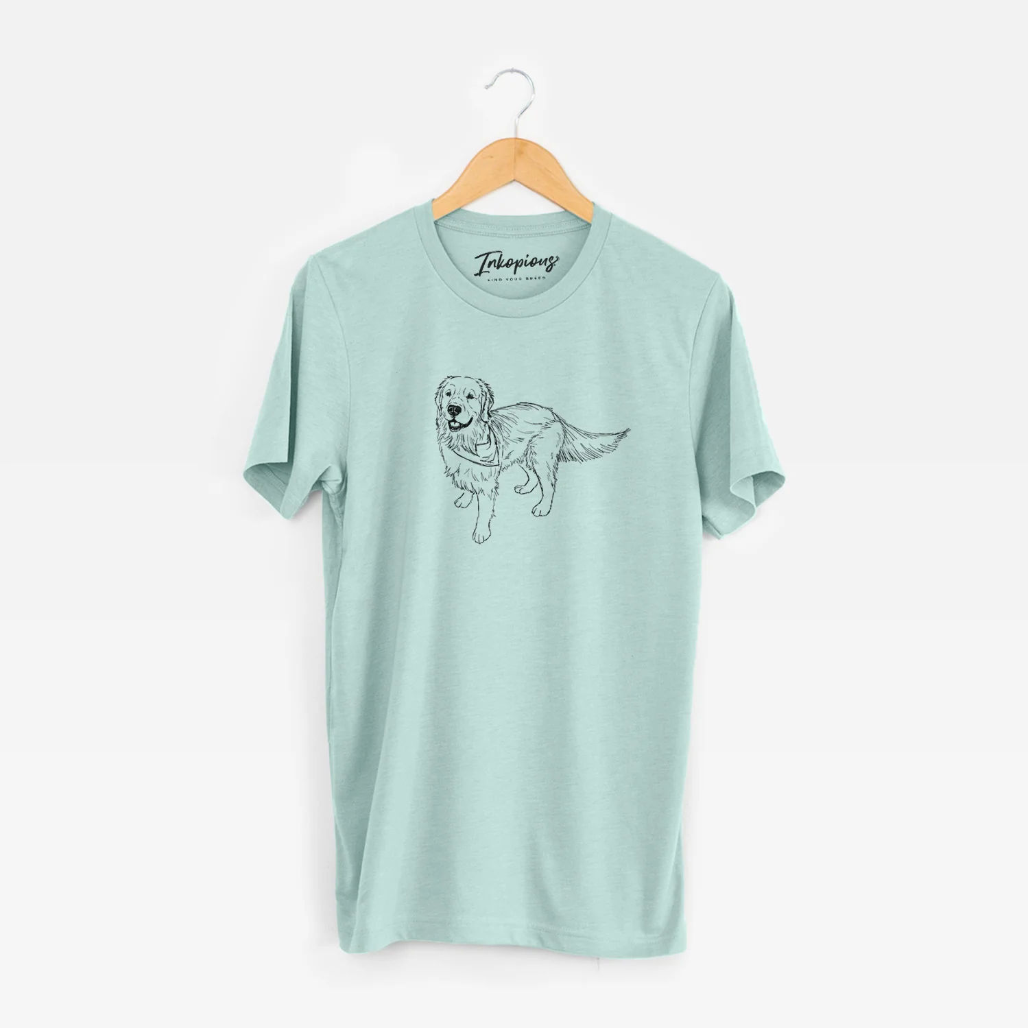 Doodled Reggie the Golden Retriever - Unisex Crewneck - Image 9