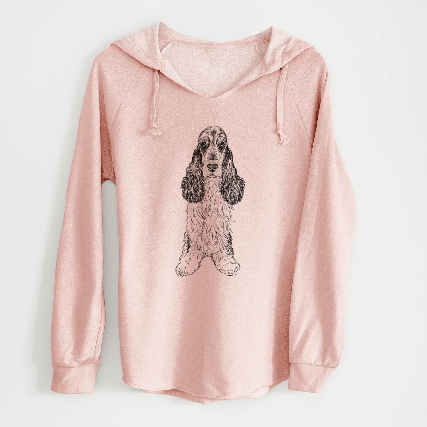 Doodled Rupert the Cocker Spaniel - Cali Wave Hooded Sweatshirt - Image 4