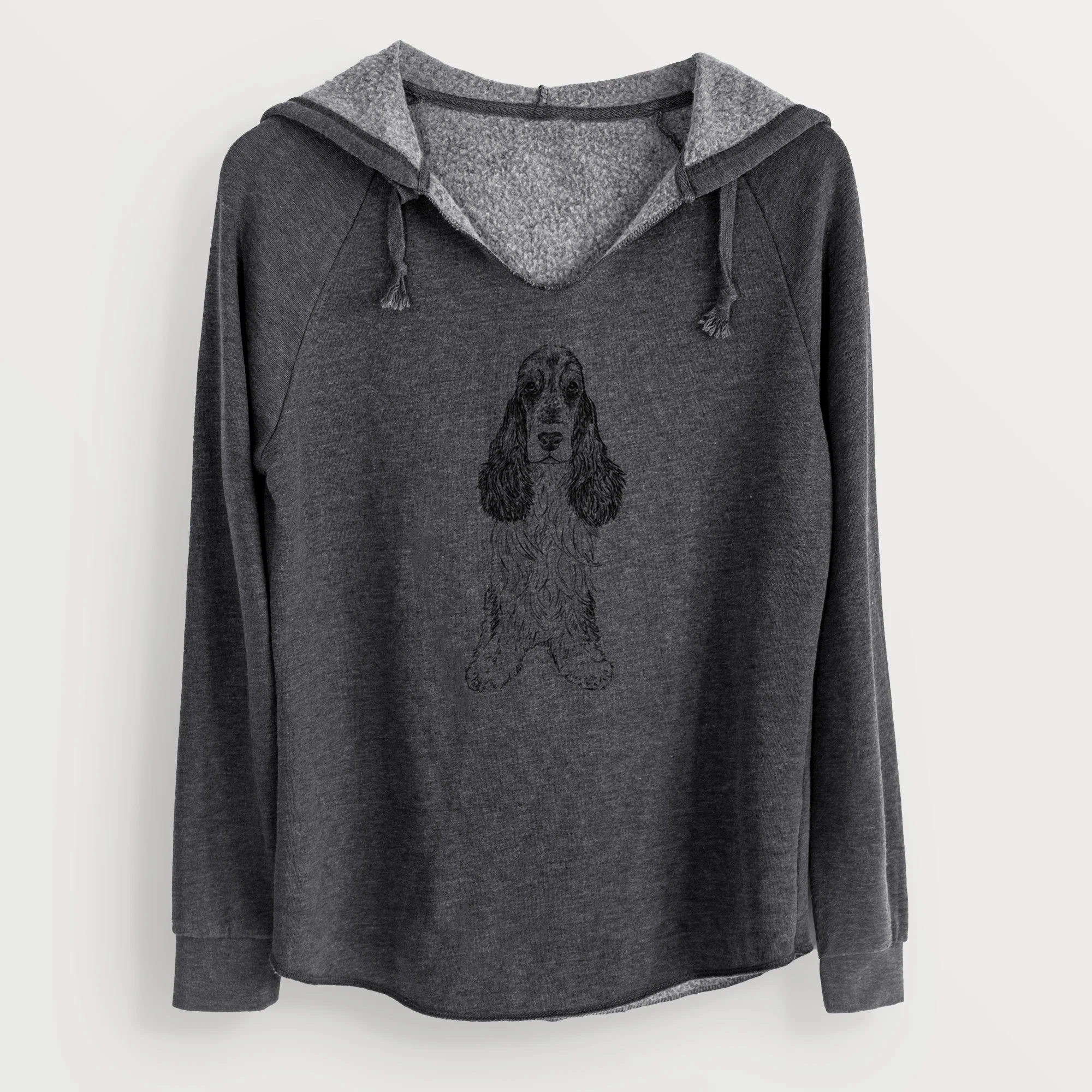 Doodled Rupert the Cocker Spaniel - Cali Wave Hooded Sweatshirt - Image 9