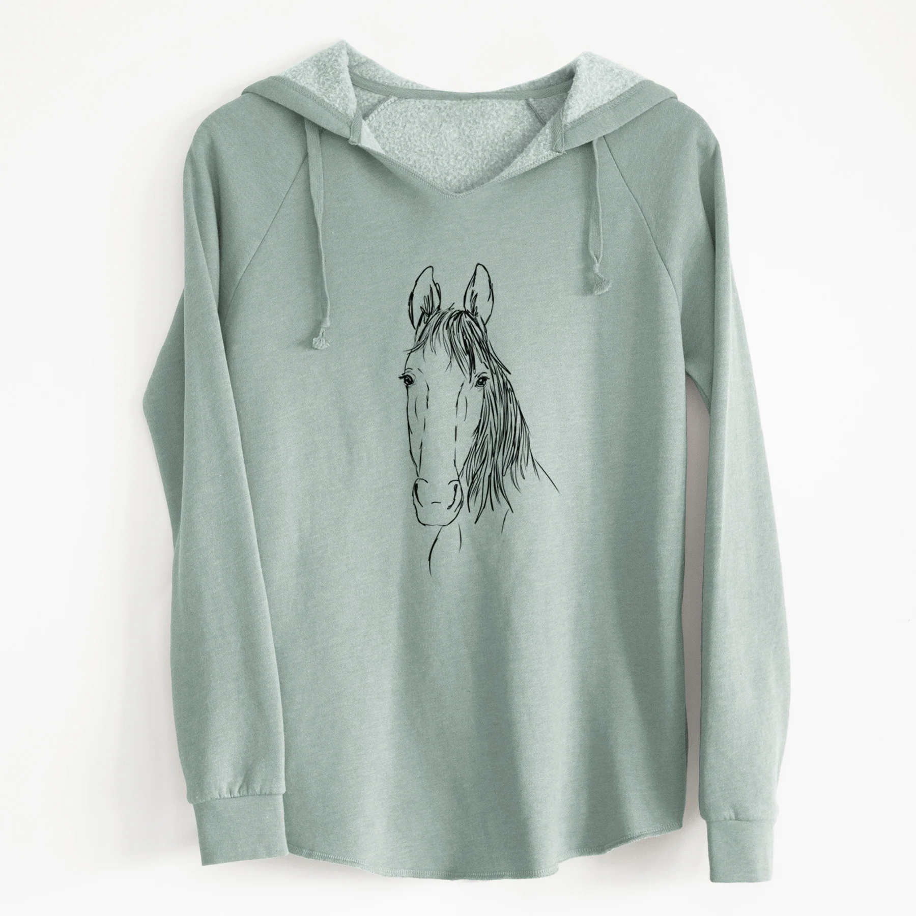 Doodled Socks Will Dew the American Standardbred Horse - Cali Wave Hooded Sweatshirt - Image 6