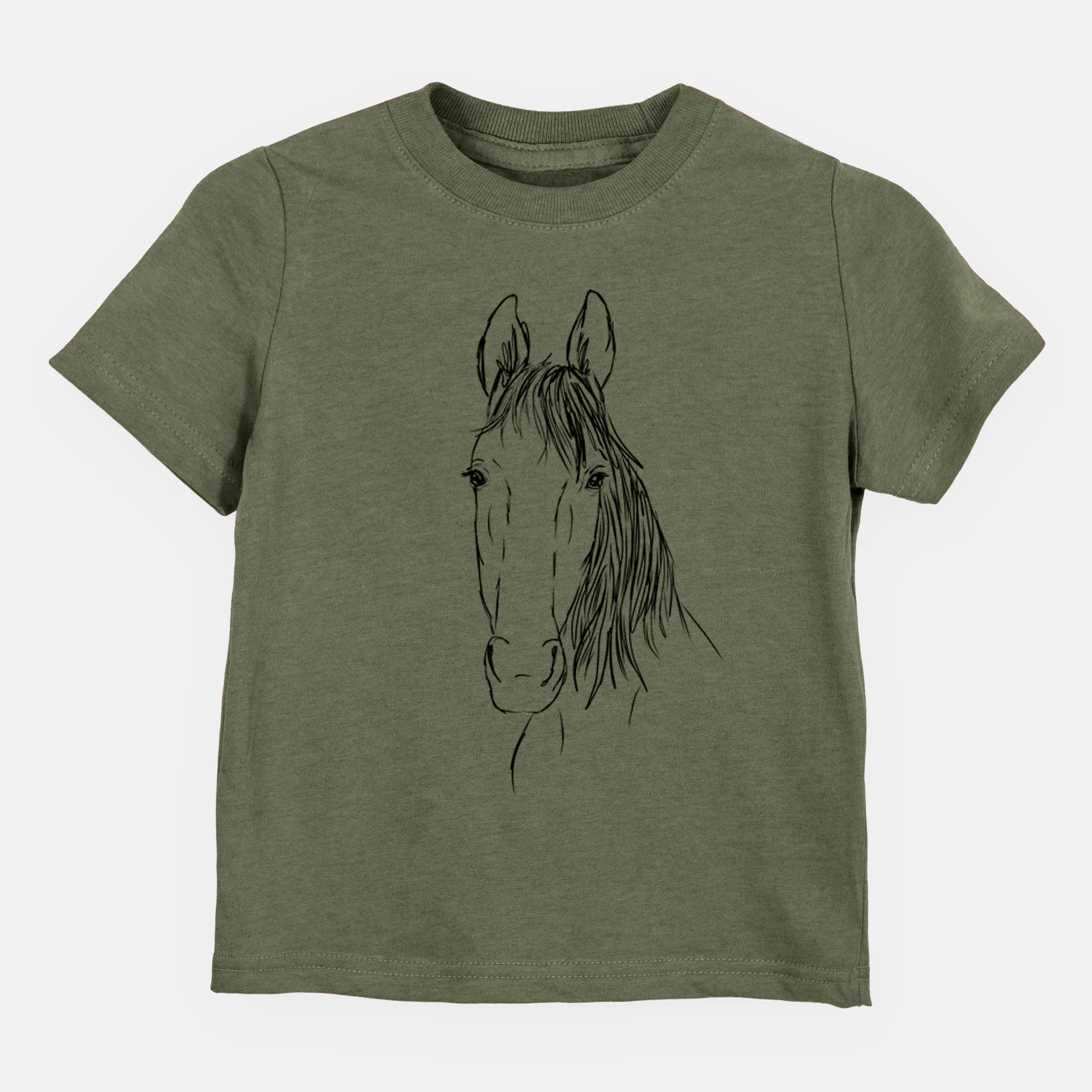Doodled Socks Will Dew the American Standardbred Horse - Kids/Youth/Toddler Shirt - Image 4