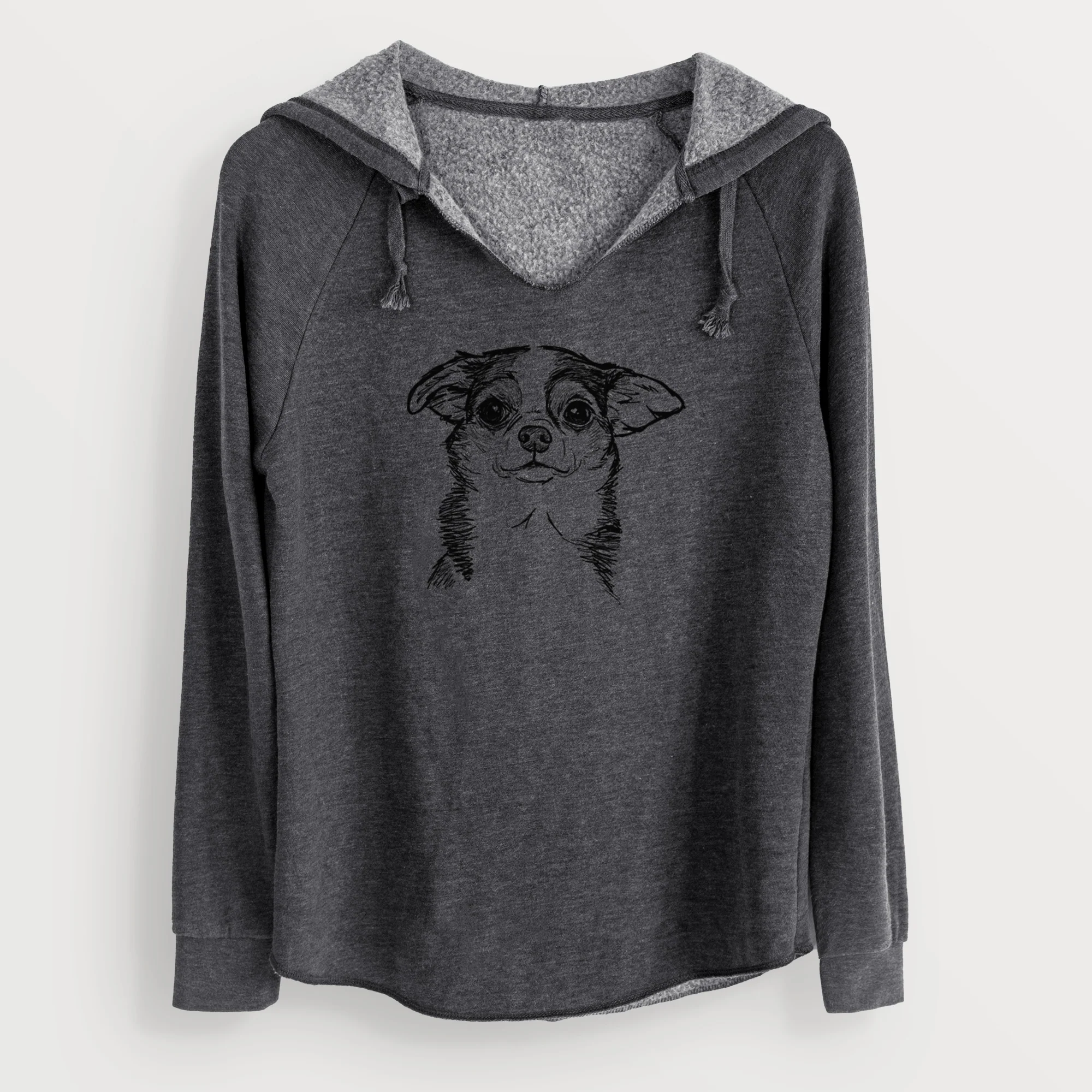 Doodled Worm the Chihuahua - Cali Wave Hooded Sweatshirt - Image 9