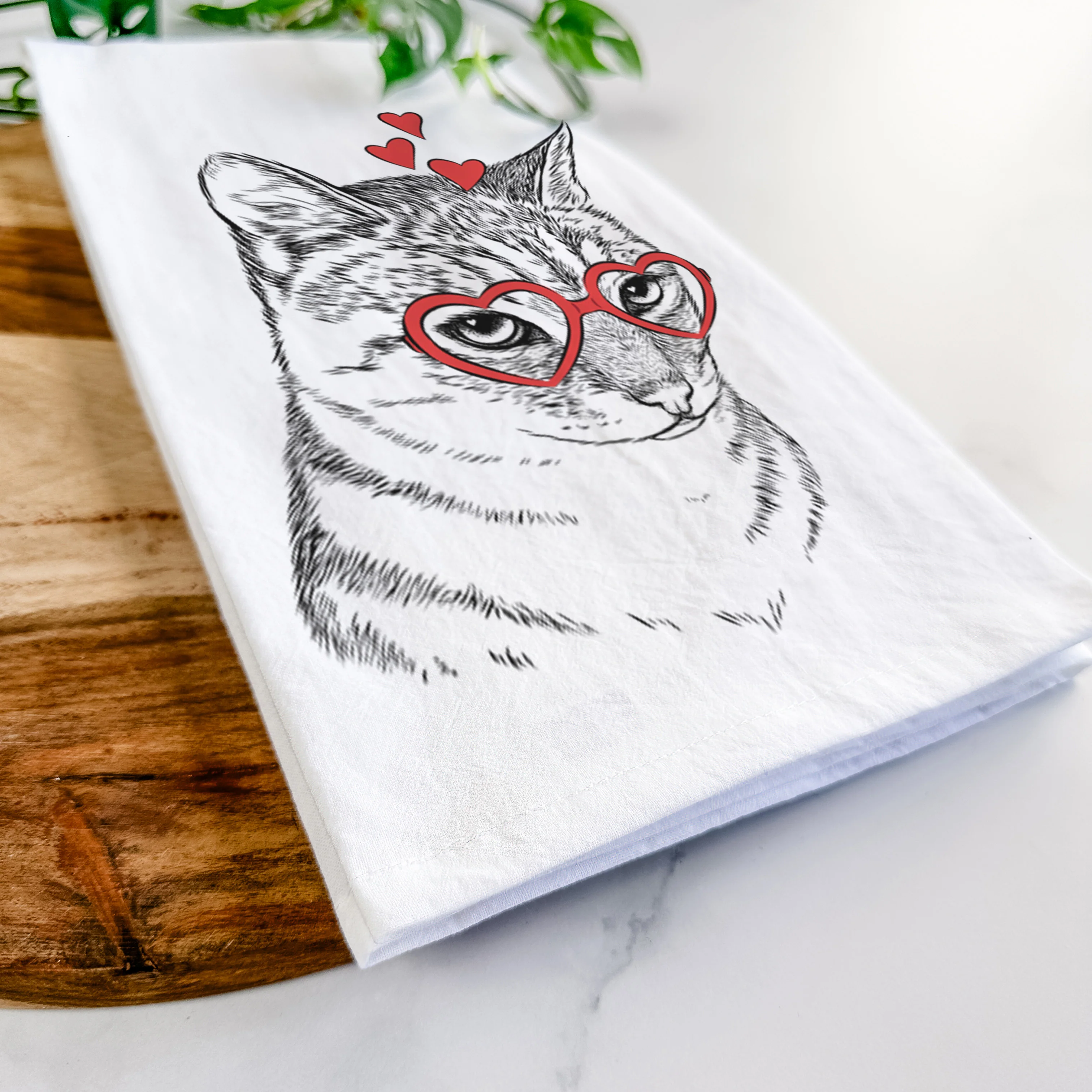 Dora the Tabby Cat Tea Towel - Image 7