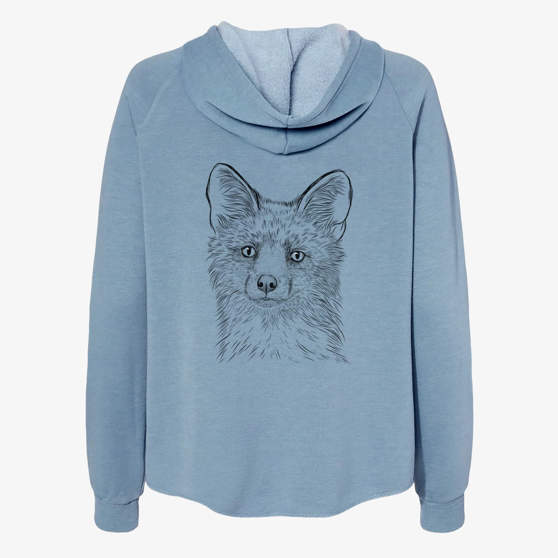 Drax the Red Fox - Women's Cali Wave Zip-Up Sweatshirt - Image 6