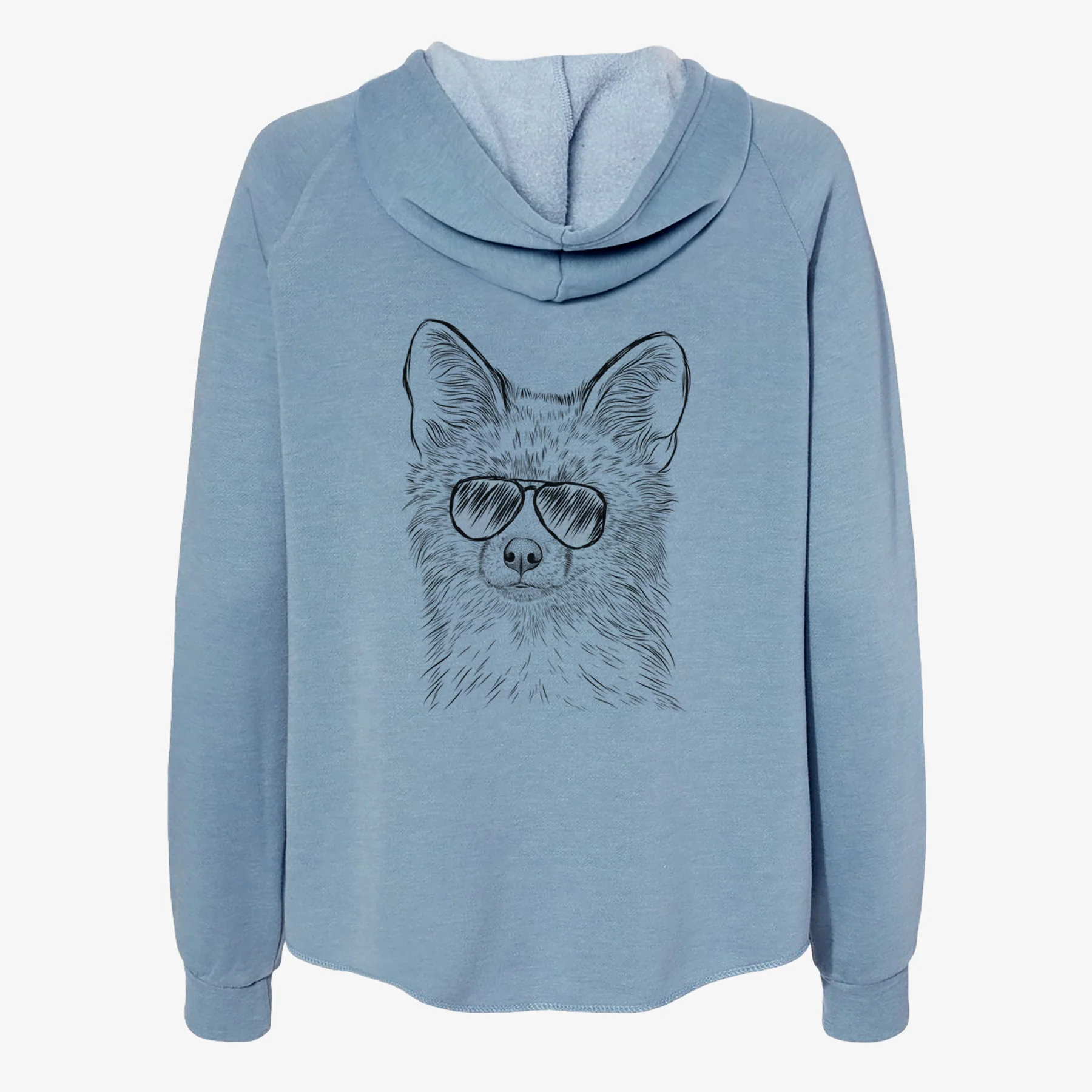 Drax the Red Fox - Women's Cali Wave Zip-Up Sweatshirt - Image 9
