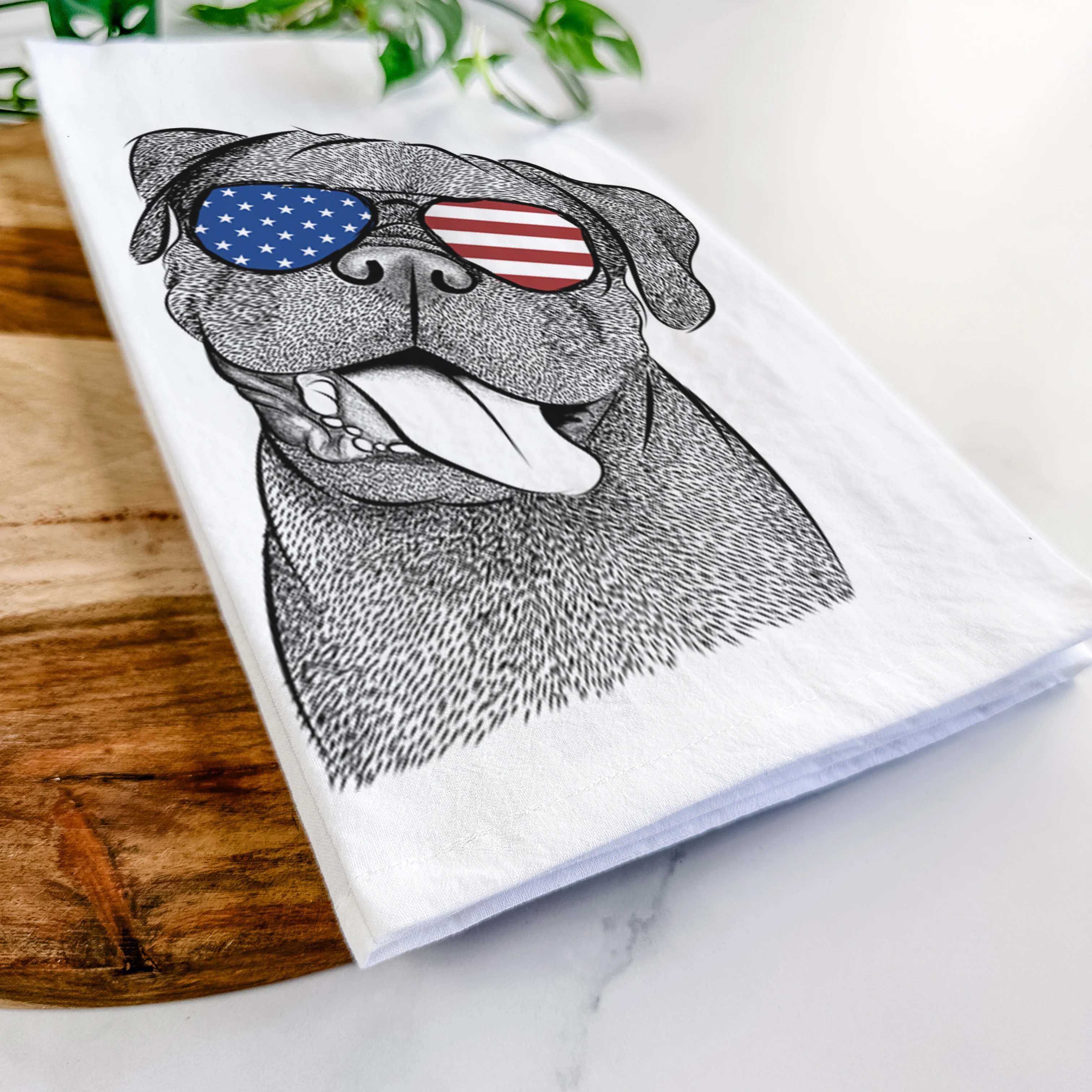 Dudley Danger the Pug Tea Towel - Image 12