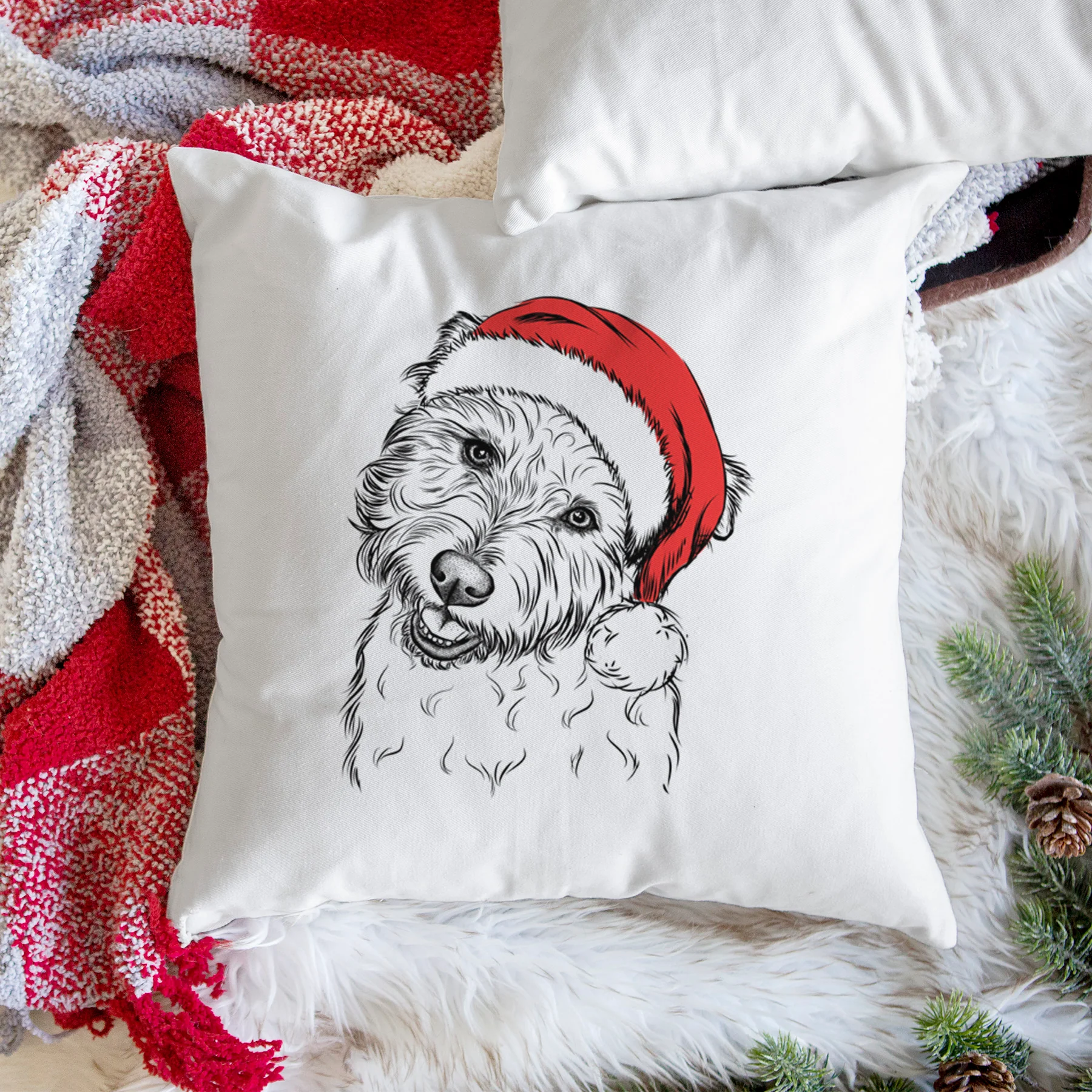 Duffy the Glen of Imaal Terrier - Throw Pillow Cover - Image 3