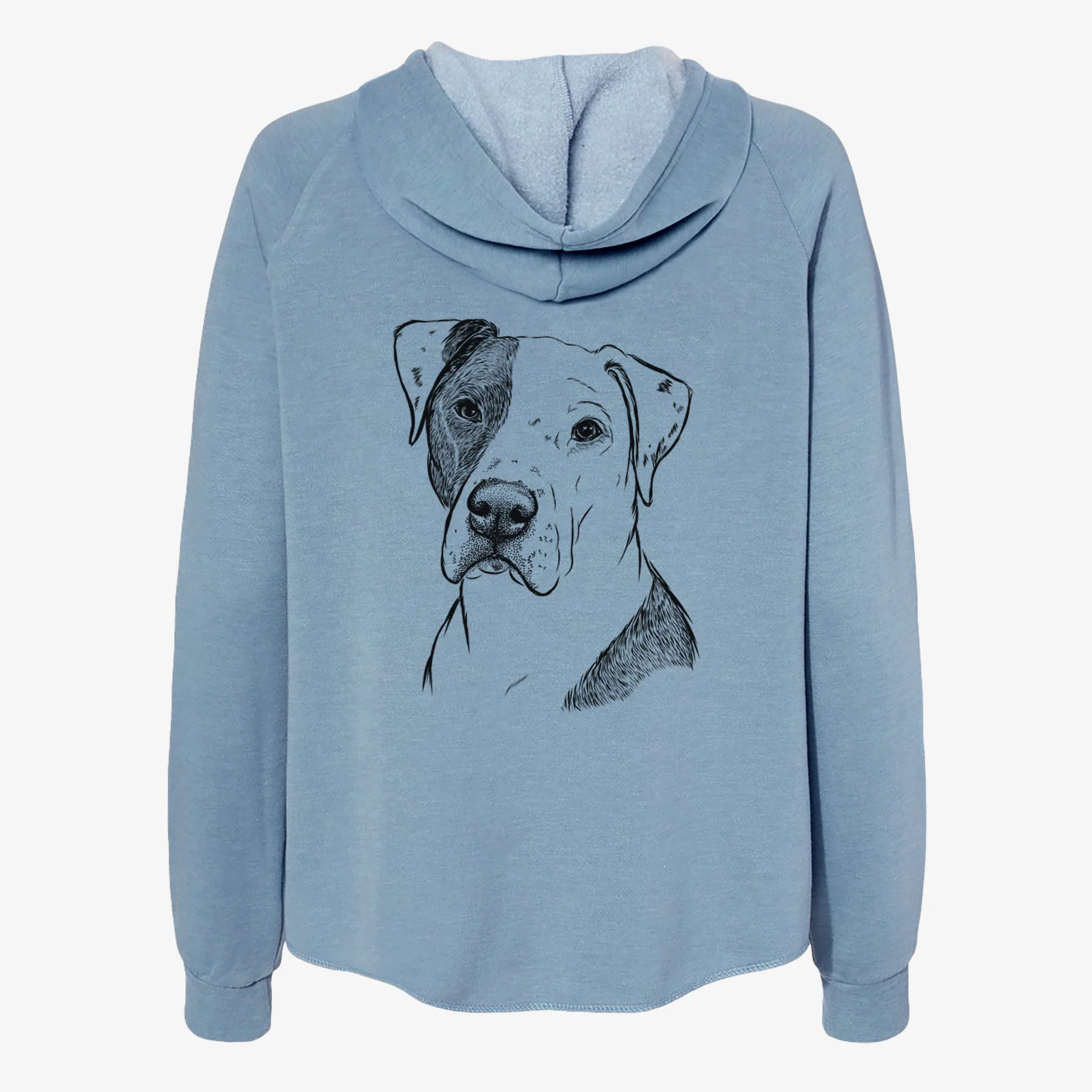 Duke the American Staffordshire Terrier Mix - Women's Cali Wave Zip-Up Sweatshirt - Image 6