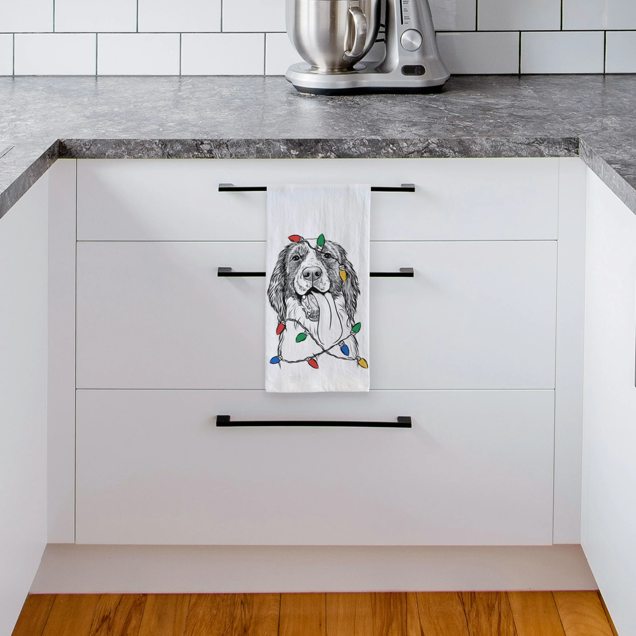 Duke the English Springer Spaniel Tea Towel - Image 4