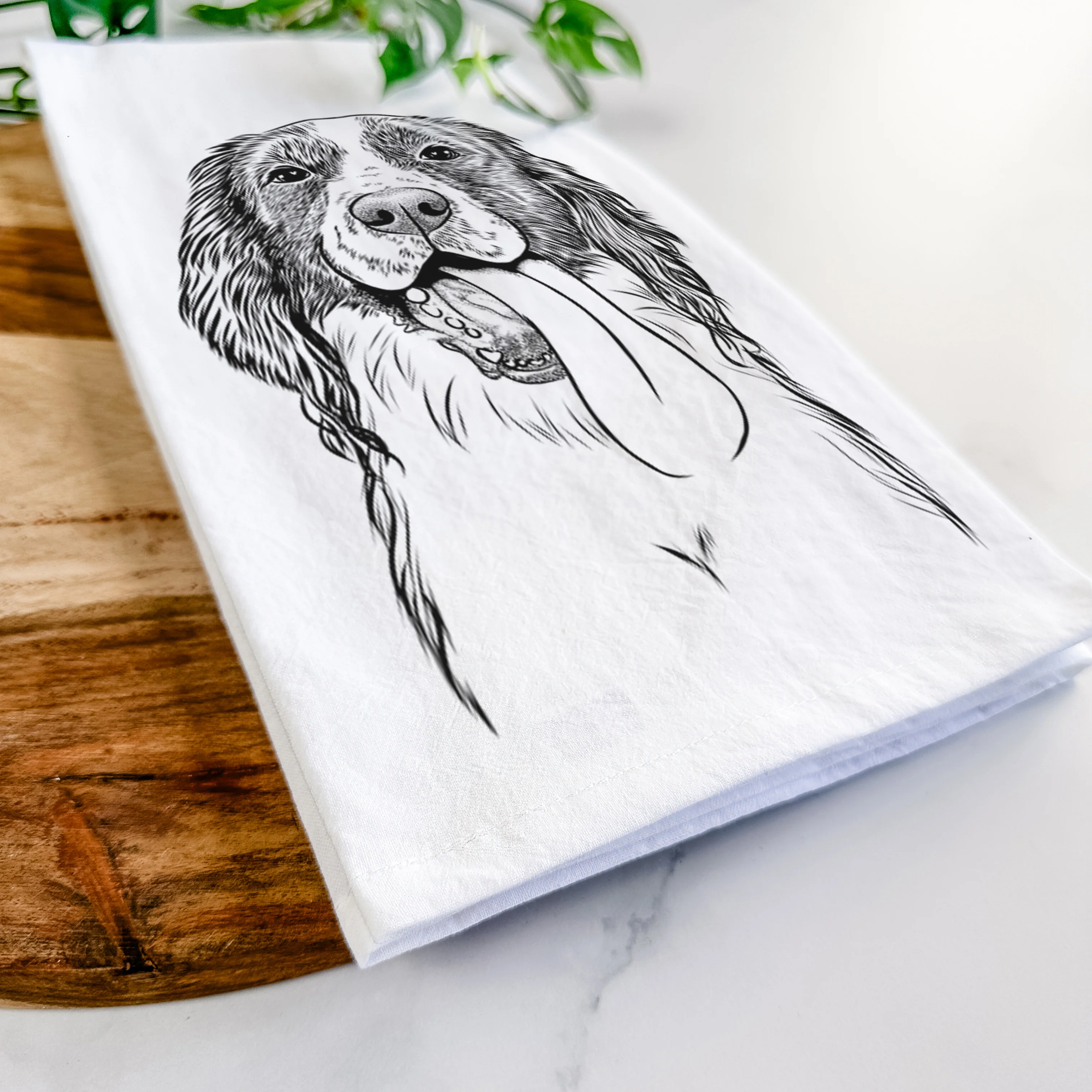 Duke the English Springer Spaniel Tea Towel - Image 5