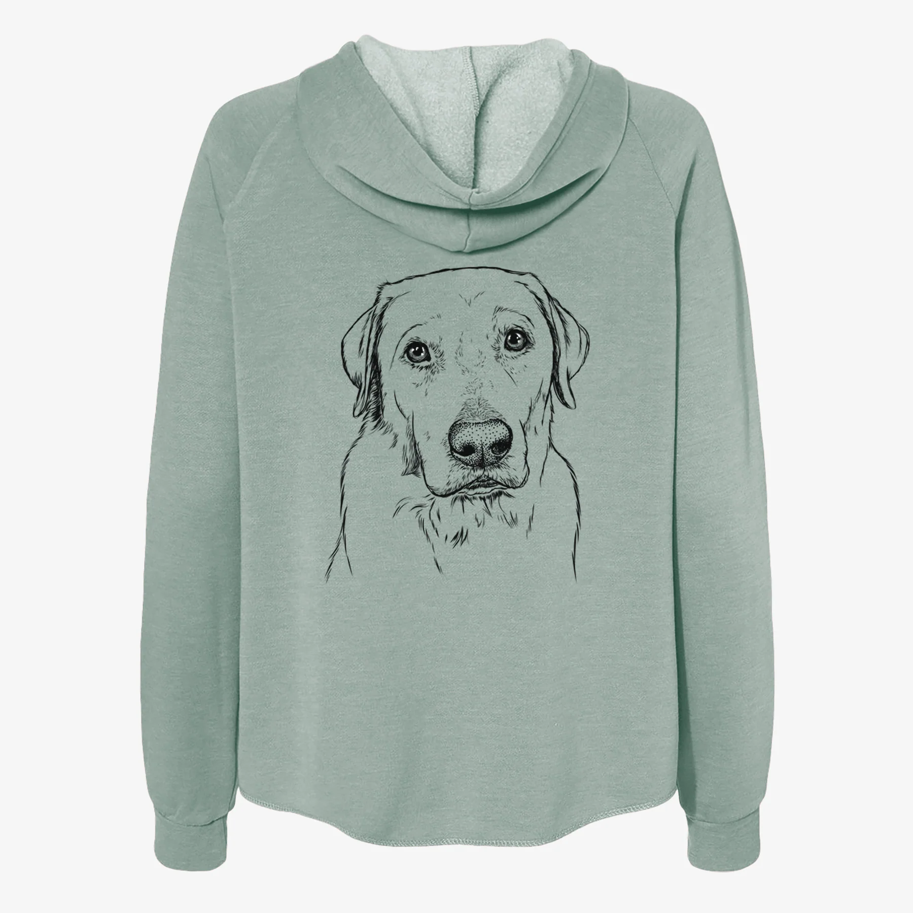 Duke the Yellow Lab - Women's Cali Wave Zip-Up Sweatshirt - Image 4