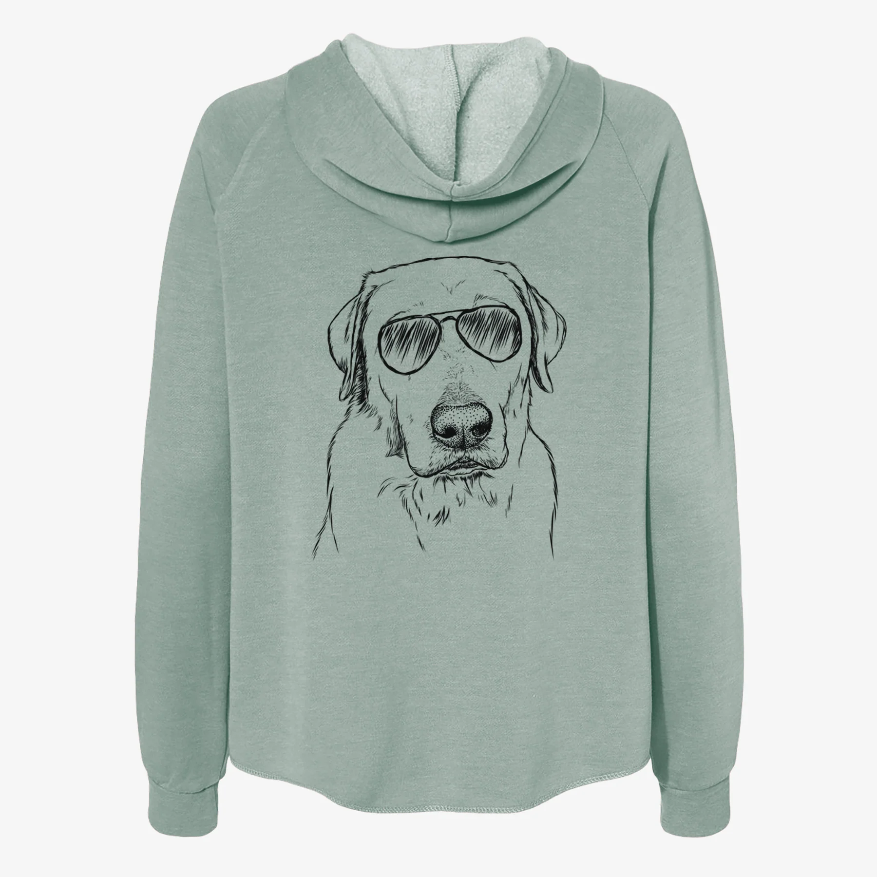 Duke the Yellow Lab - Women's Cali Wave Zip-Up Sweatshirt - Image 7