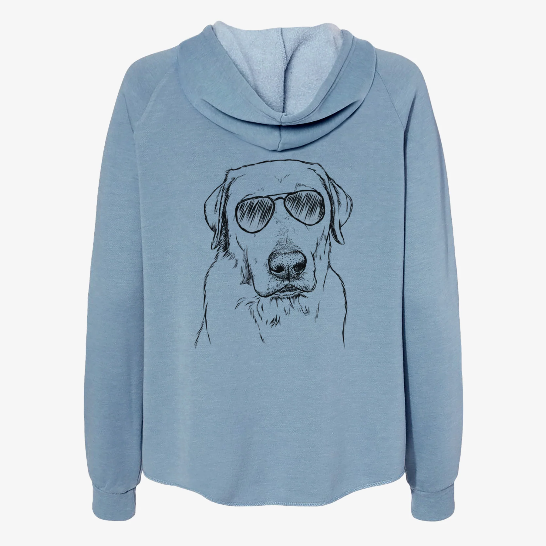 Duke the Yellow Lab - Women's Cali Wave Zip-Up Sweatshirt - Image 9
