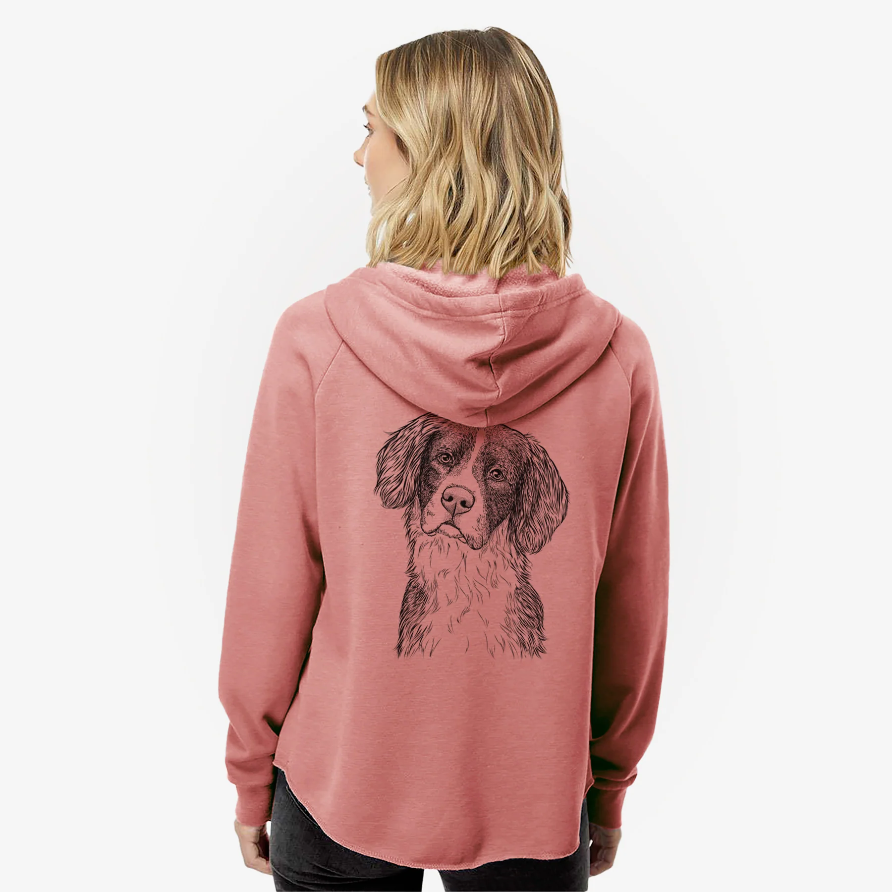 Dulce the Drentsche Patrijshond - Women's Cali Wave Zip-Up Sweatshirt - Image 5