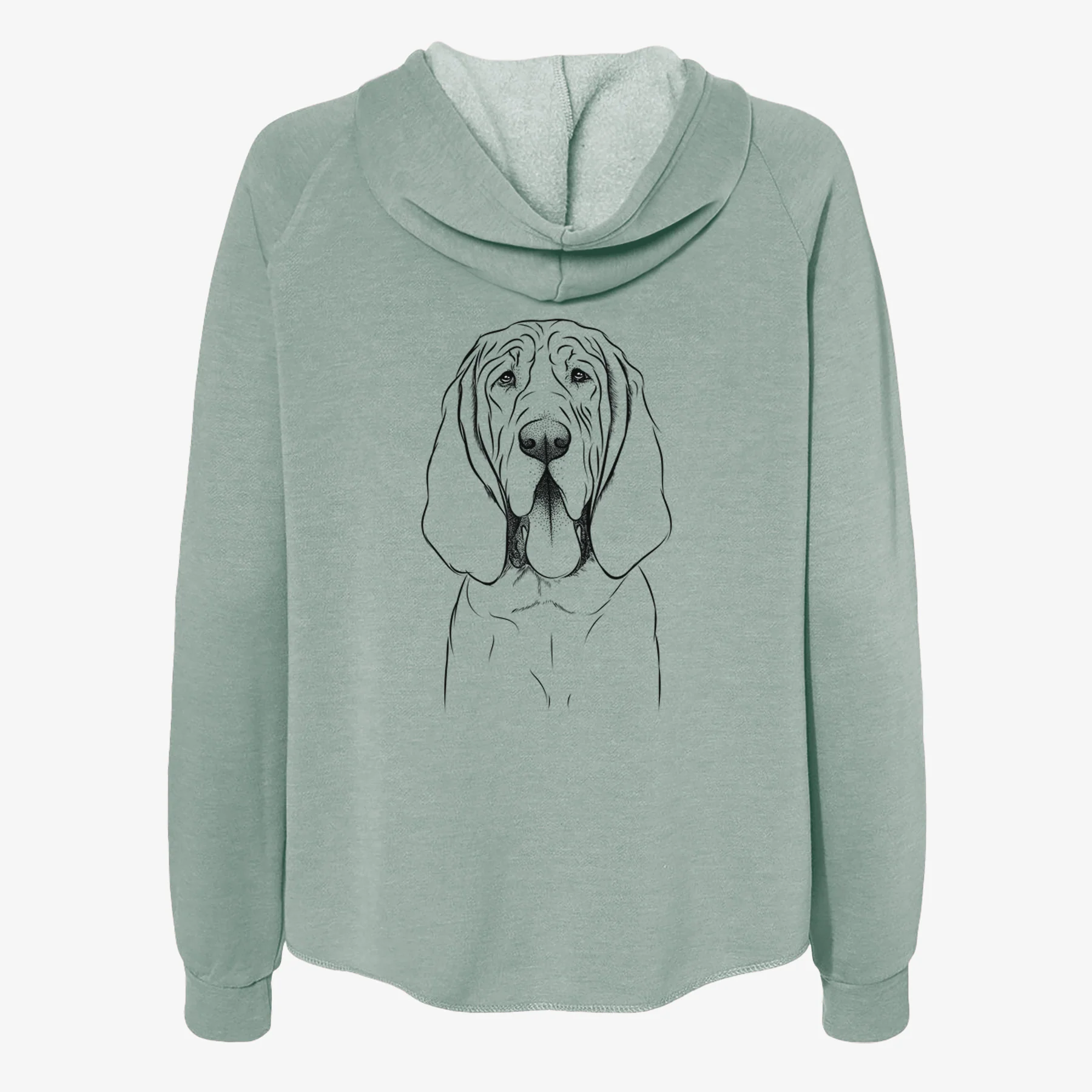 Earl the Bloodhound - Women's Cali Wave Zip-Up Sweatshirt - Image 4