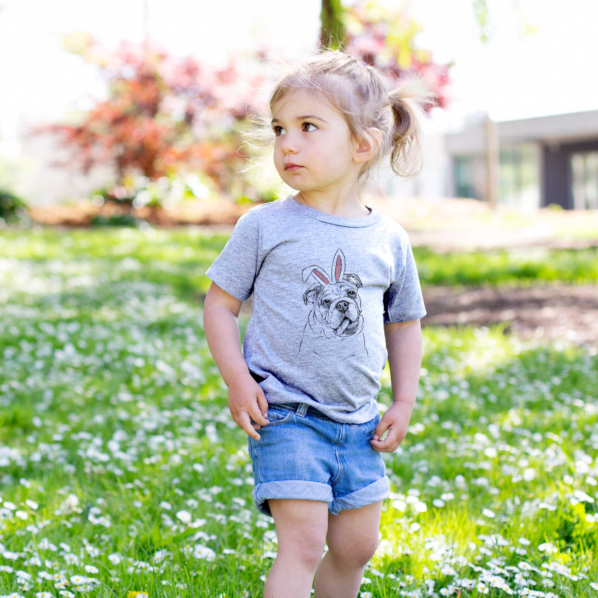 Easter Benson the English Bulldog - Kids/Youth/Toddler Shirt - Image 3