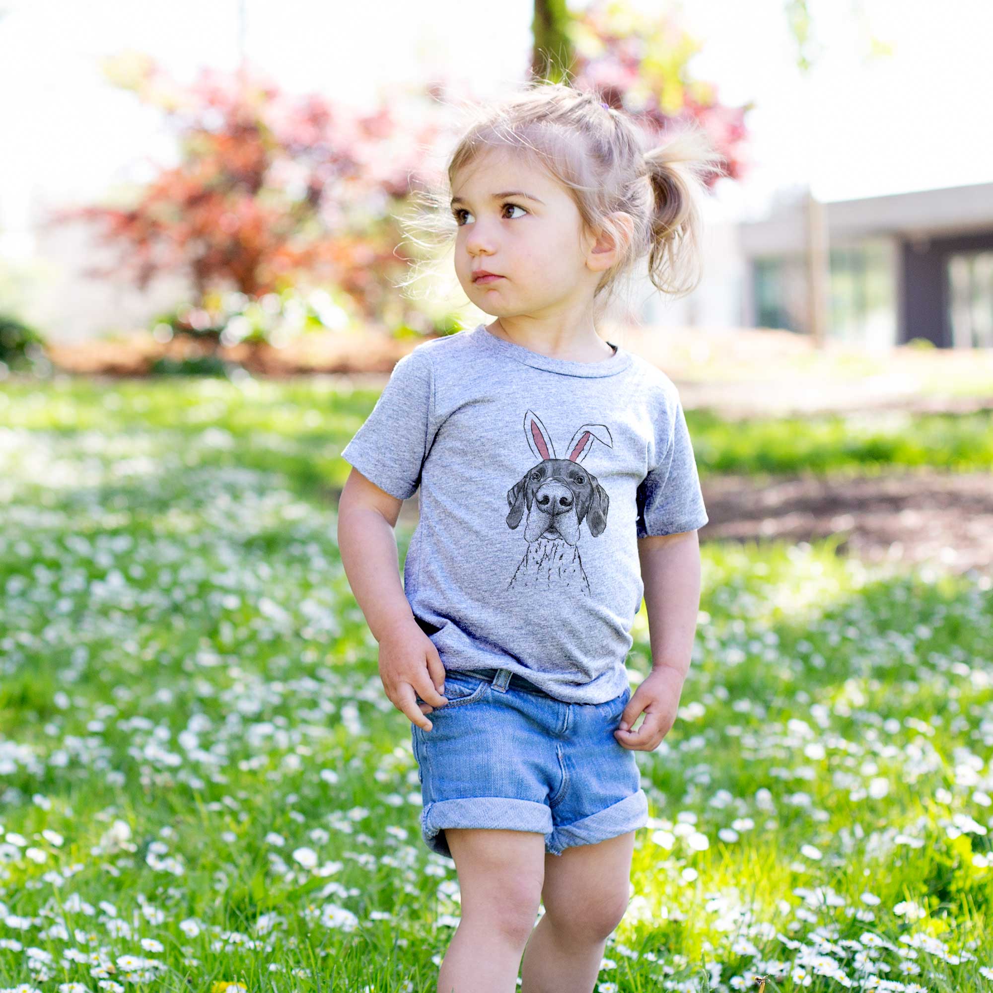 Easter Booze the German Shorthaired Pointer - Kids/Youth/Toddler Shirt - Image 3