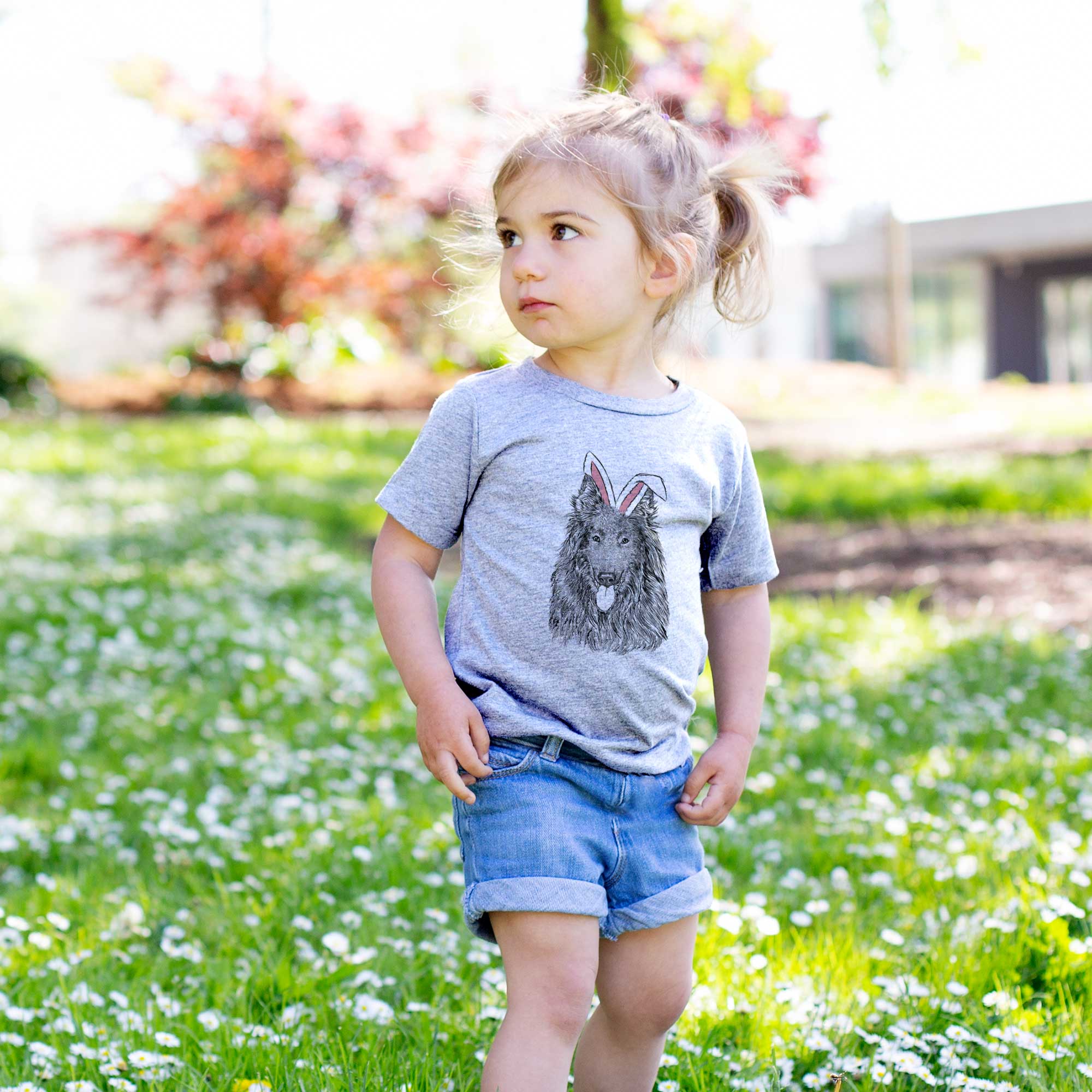 Easter Daan the Belgian Shepherd - Kids/Youth/Toddler Shirt - Image 3