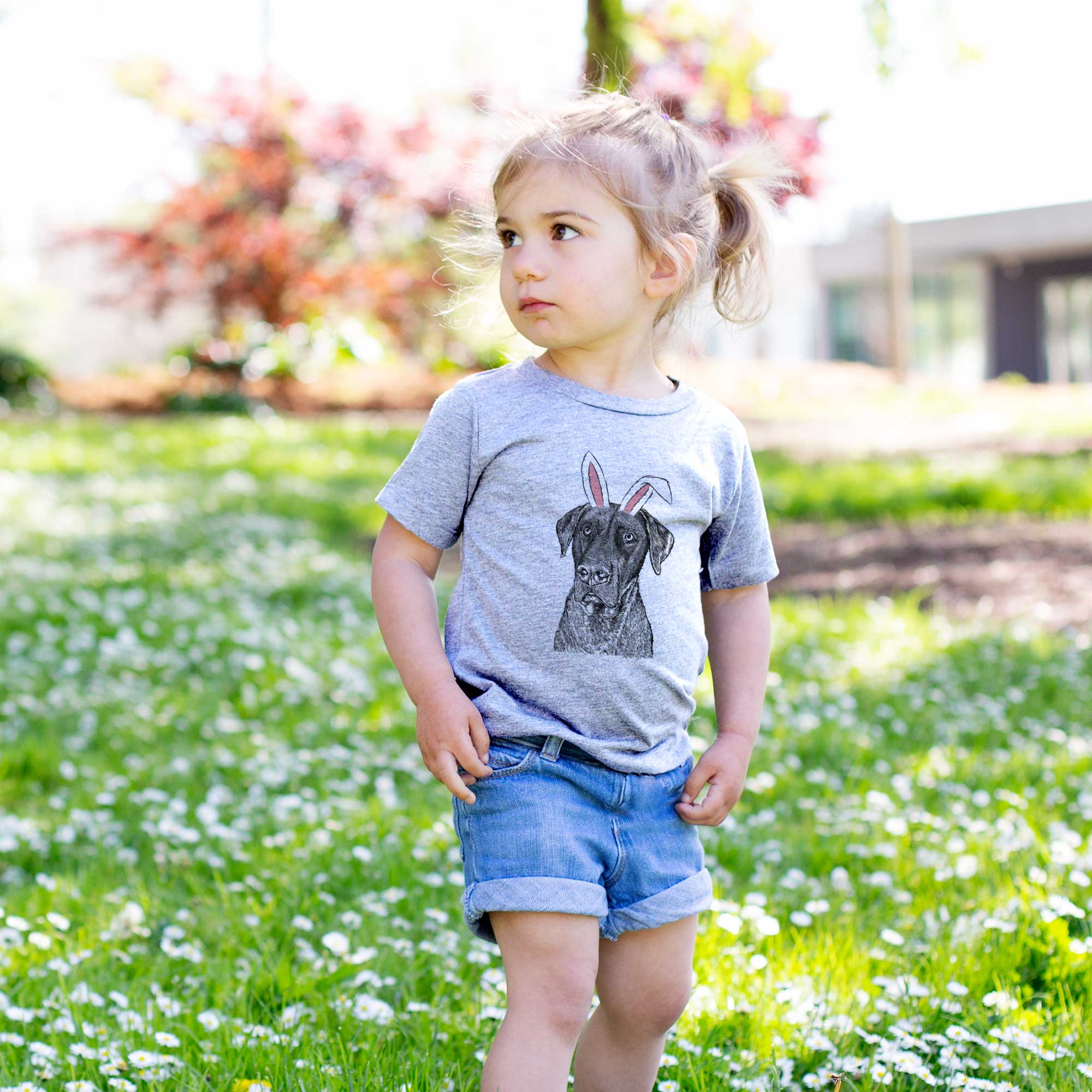 Easter David the Boxador - Kids/Youth/Toddler Shirt - Image 3