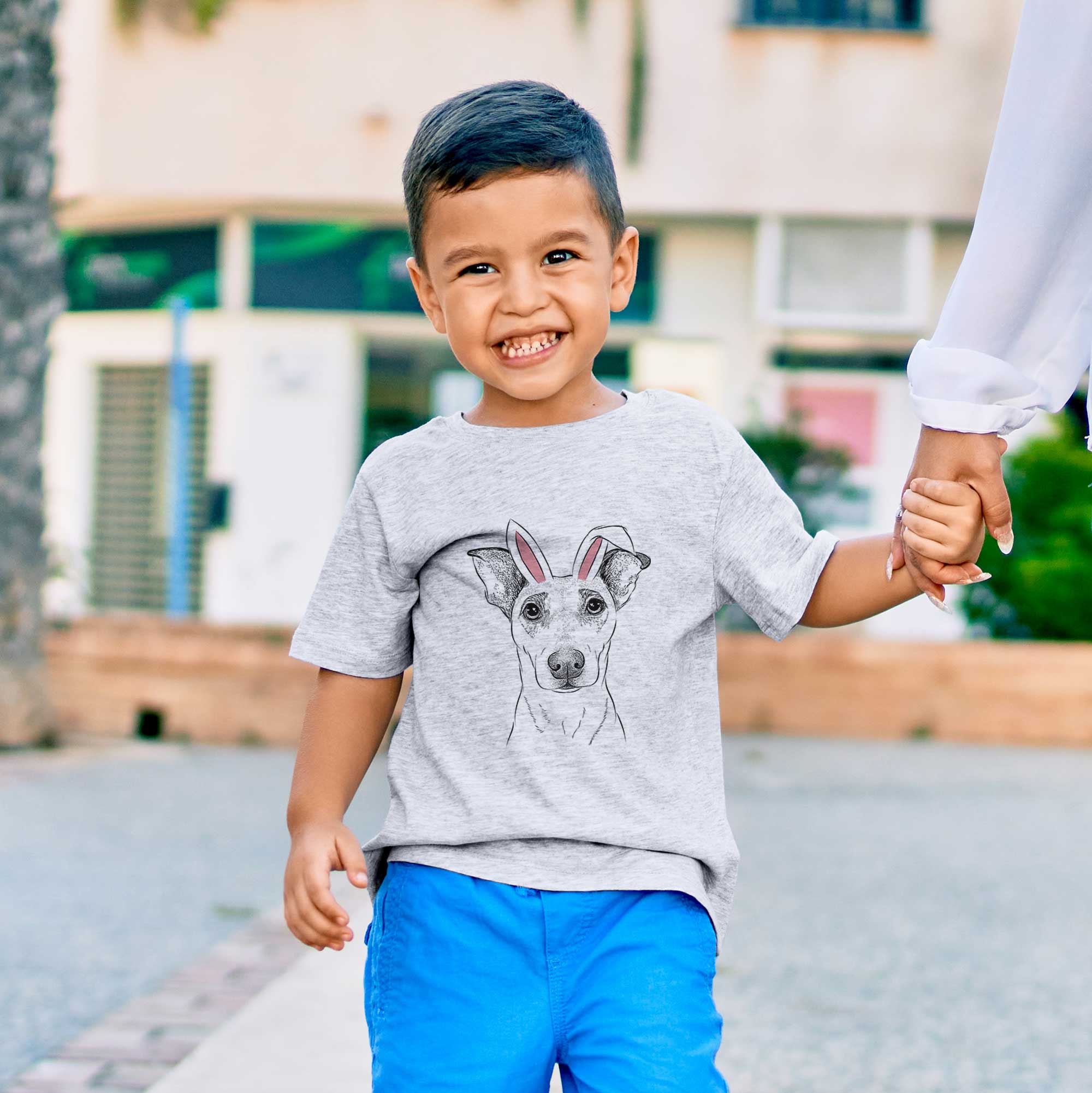 Easter Georgie Rat the Terrier Mix - Kids/Youth/Toddler Shirt - Image 3