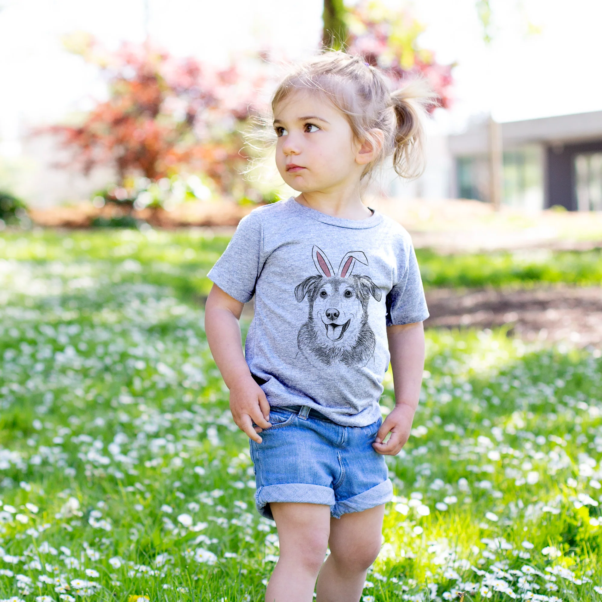 Easter Lance the Lab/Shepherd Mix - Kids/Youth/Toddler Shirt - Image 2
