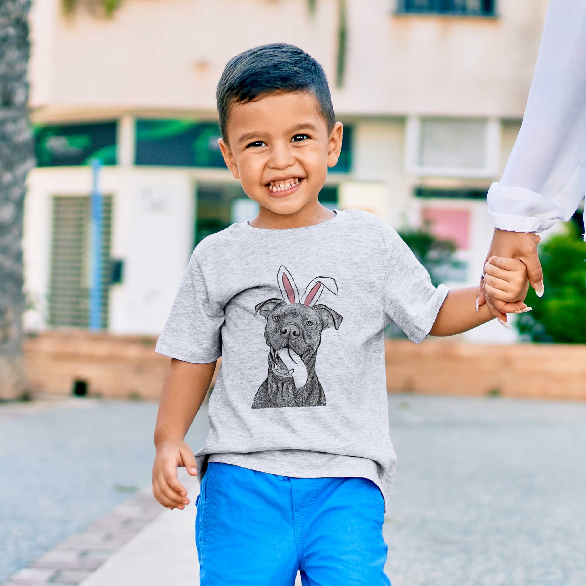 Easter Mikey the Boxador - Kids/Youth/Toddler Shirt - Image 2