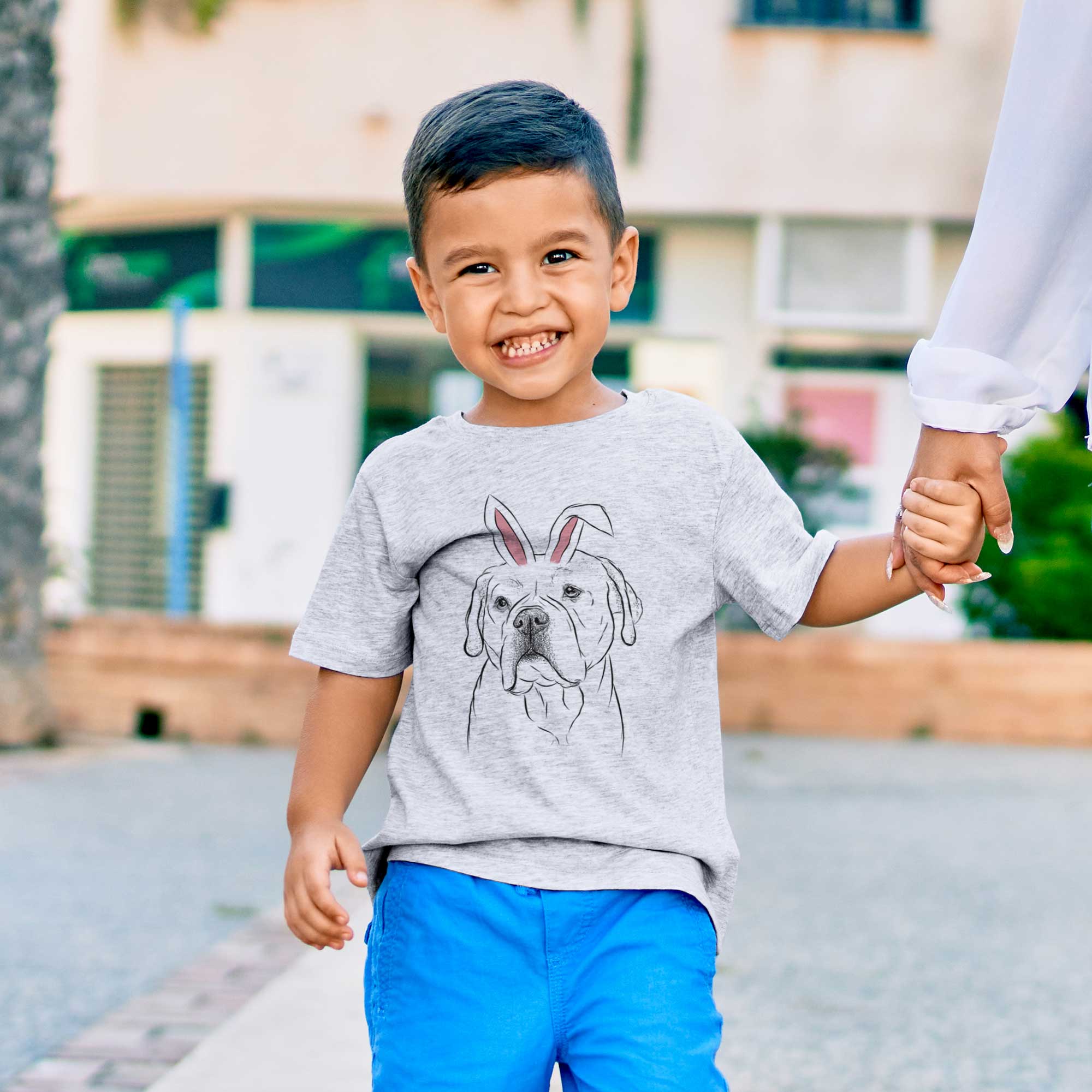 Easter Nora the American Bulldog Mix - Kids/Youth/Toddler Shirt - Image 2