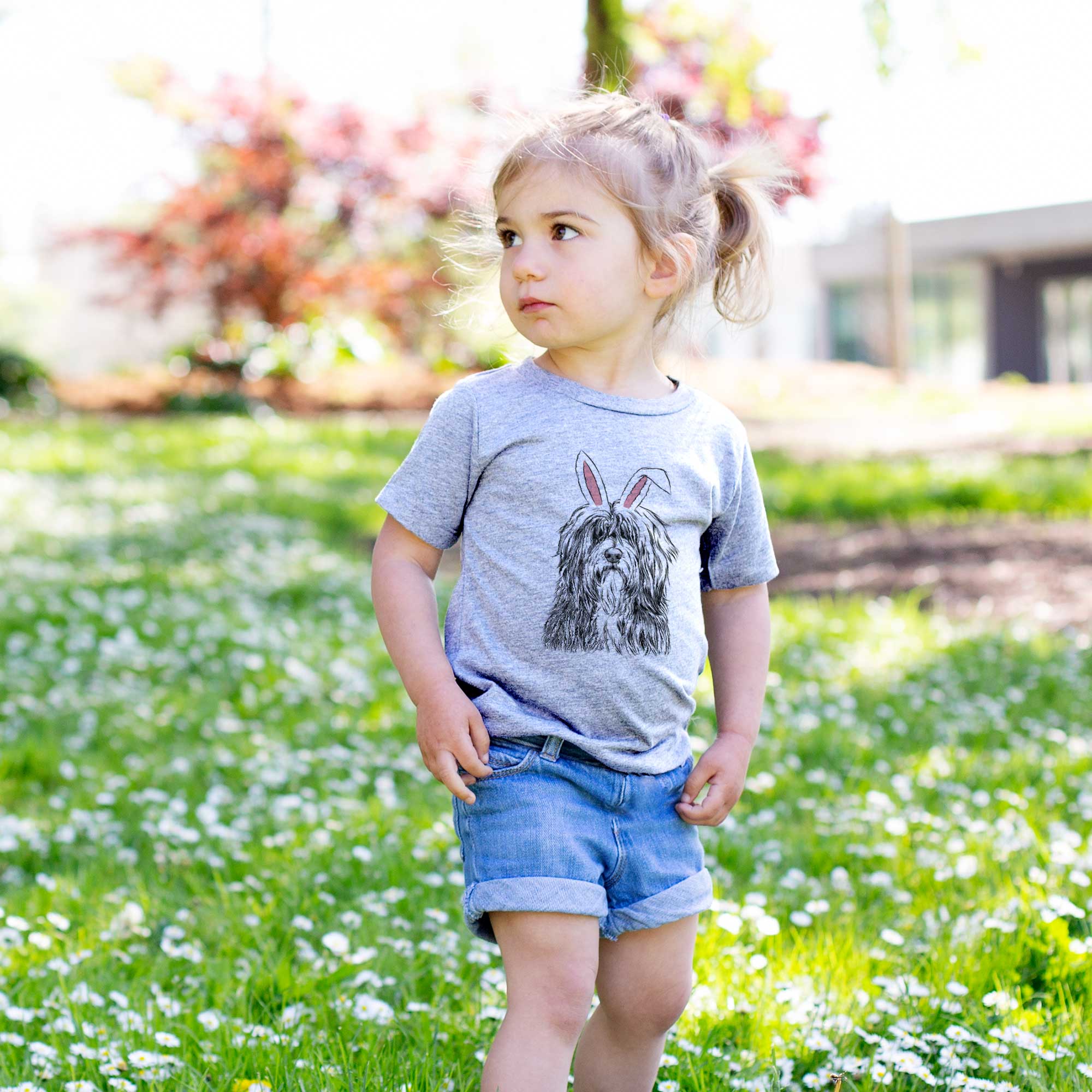 Easter Otto the Polish Lowland Sheepdog - Kids/Youth/Toddler Shirt - Image 3