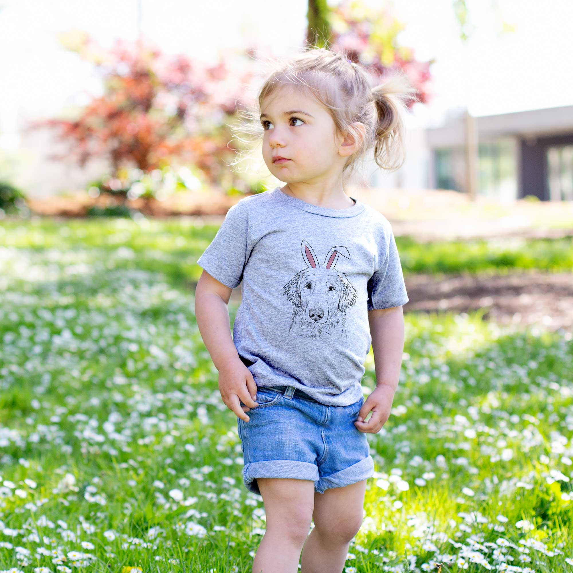 Easter Riley the Golden Retriever - Kids/Youth/Toddler Shirt - Image 2