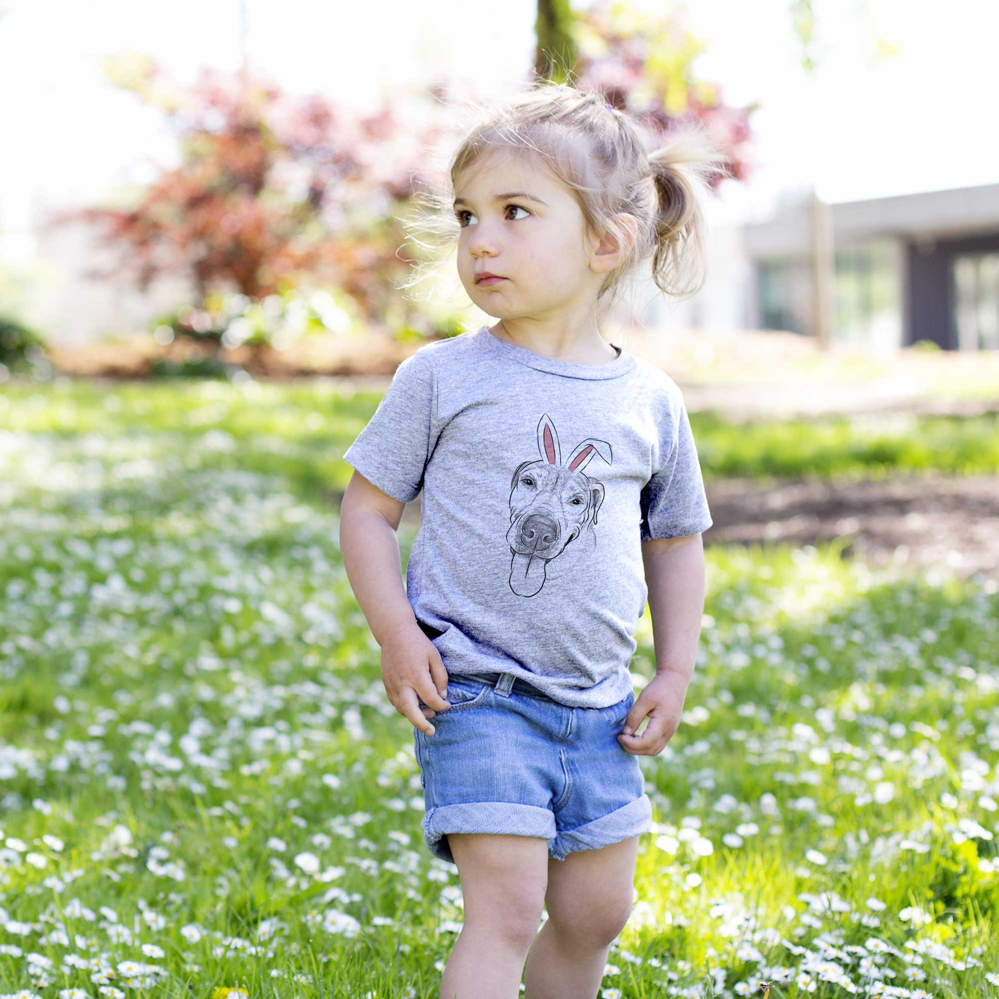 Easter Sugar the Staffordshire Terrier Mix - Kids/Youth/Toddler Shirt - Image 2