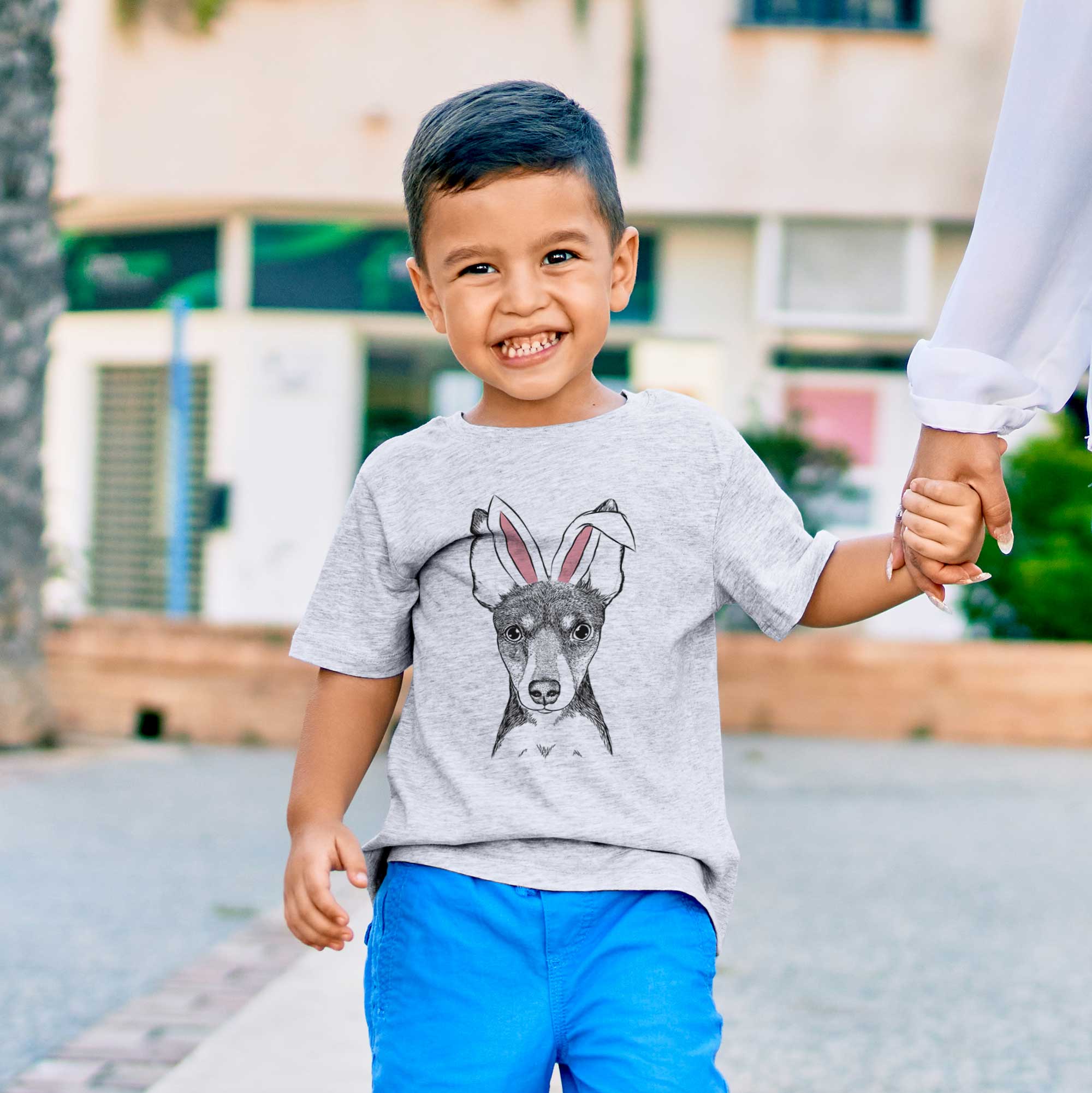 Easter Tiny the Toy Fox Terrier - Kids/Youth/Toddler Shirt - Image 2