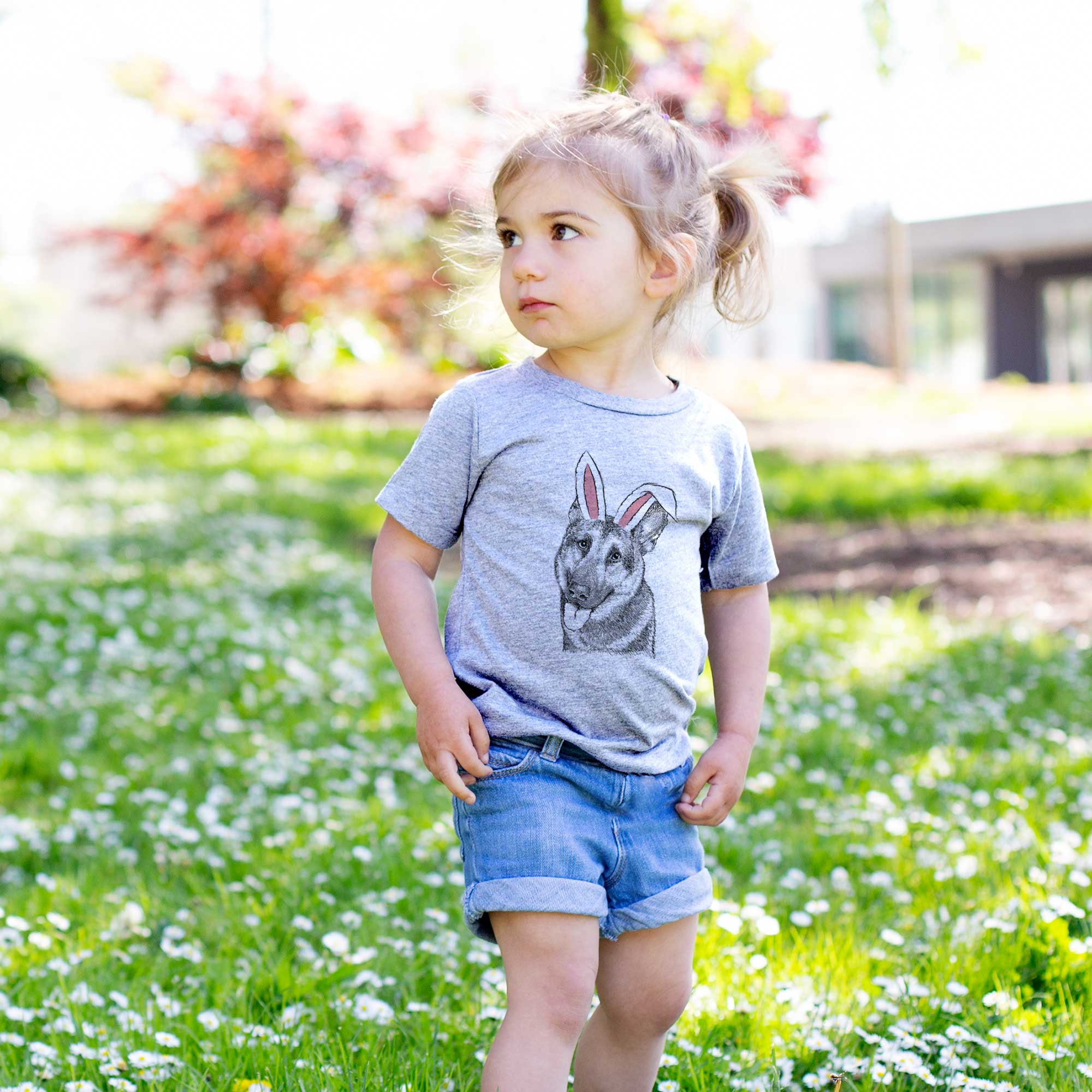Easter Whitaker the German Shepherd - Kids/Youth/Toddler Shirt - Image 3