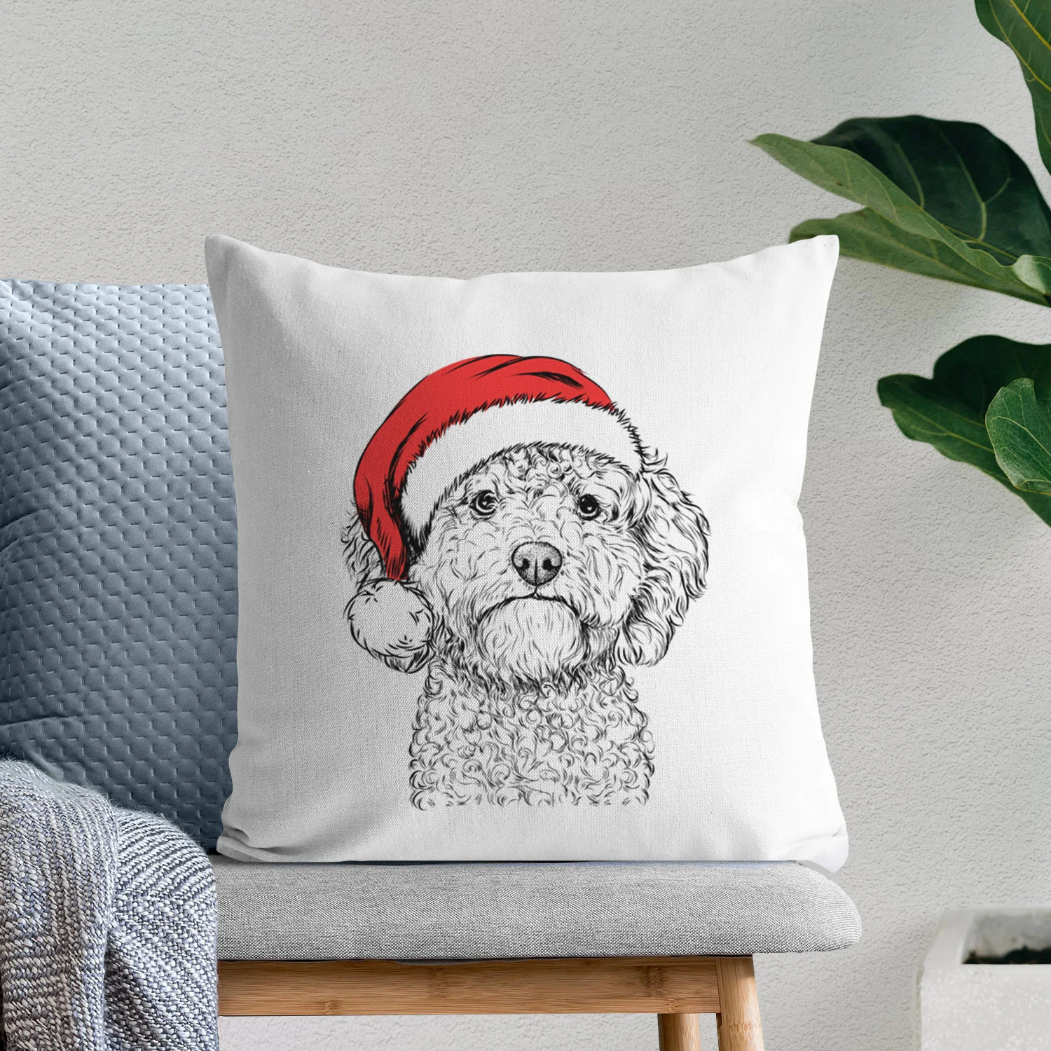 Edgar the Shihpoo - Throw Pillow Cover - Image 10