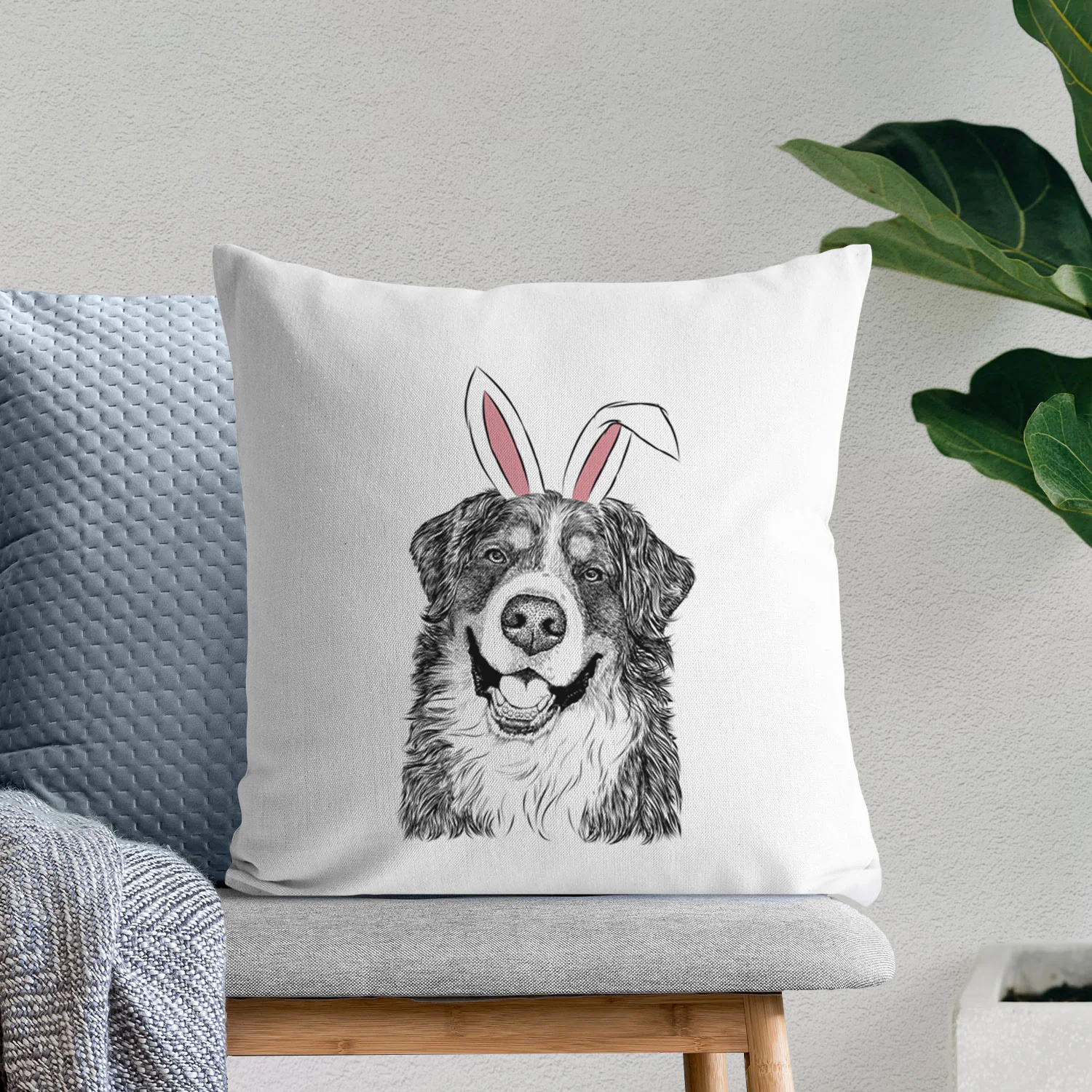 Eiger the Bernese Mountain Dog - Throw Pillow Cover - Image 11