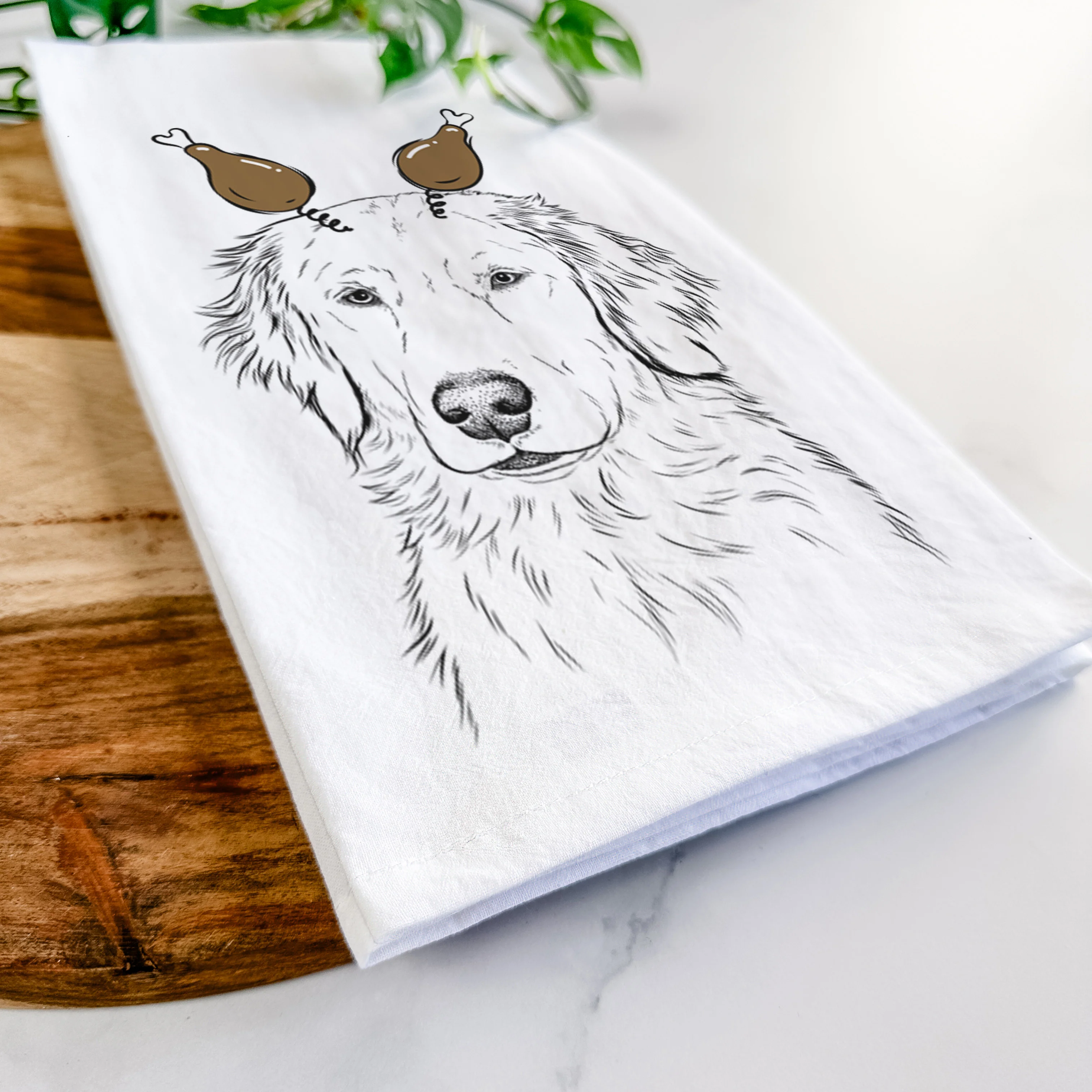 Eli the Golden Retriever Tea Towel - Image 10