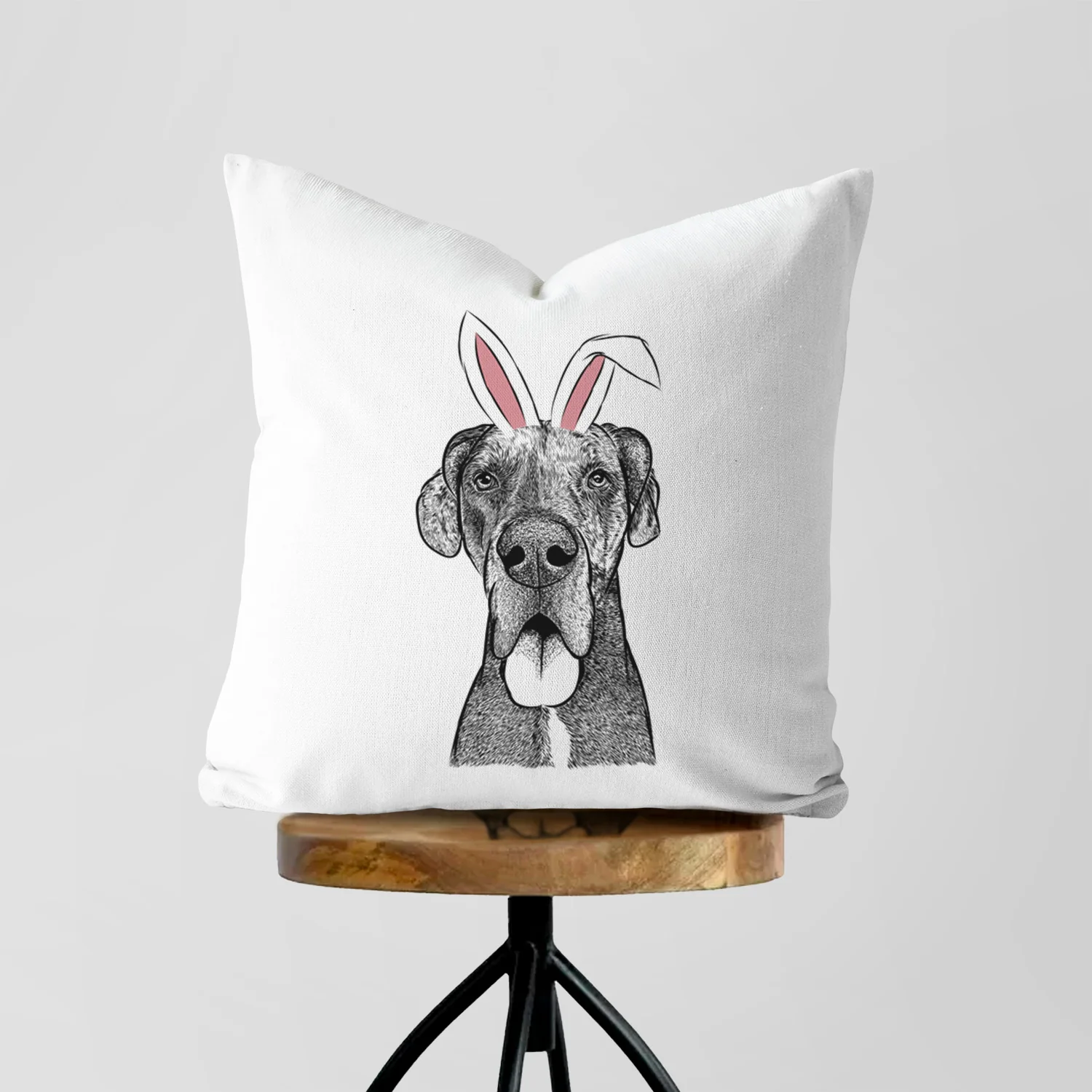 Eli the Great Dane - Throw Pillow Cover - Image 5