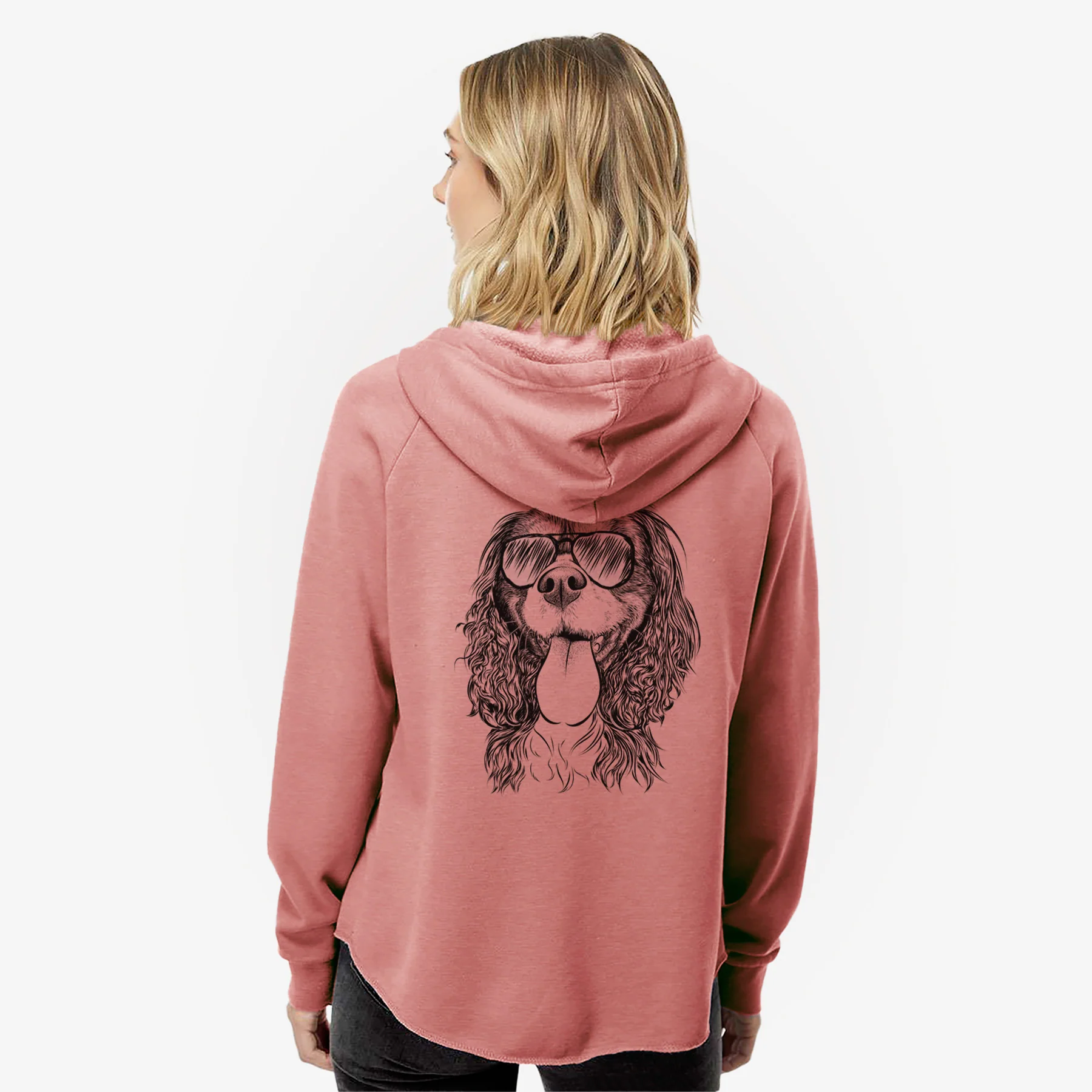 Elizabeth the Cavalier King Charles Spaniel - Women's Cali Wave Zip-Up Sweatshirt - Image 8