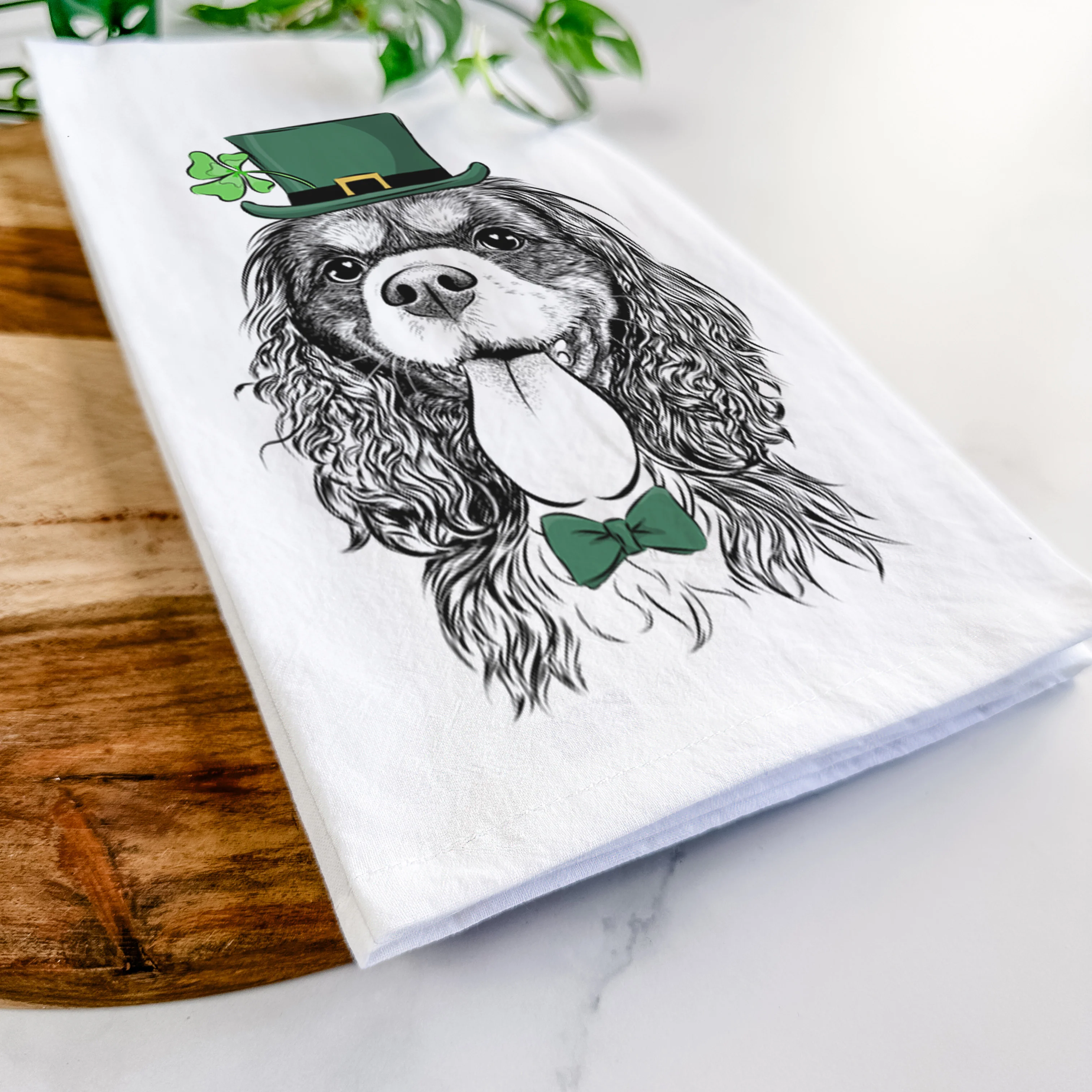 Elizabeth the Cavalier King Charles Spaniel Tea Towel - Image 13