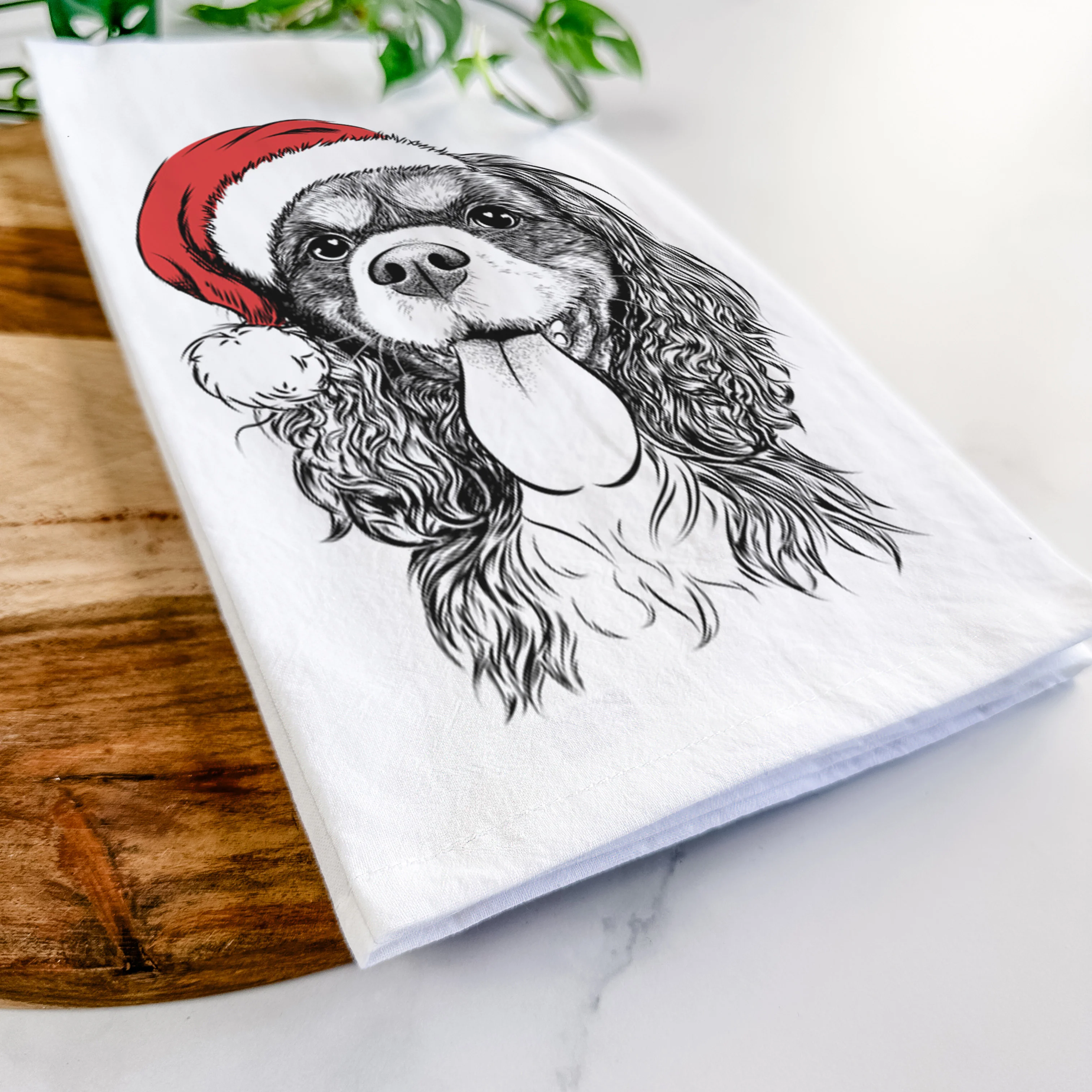 Elizabeth the Cavalier King Charles Spaniel Tea Towel - Image 9