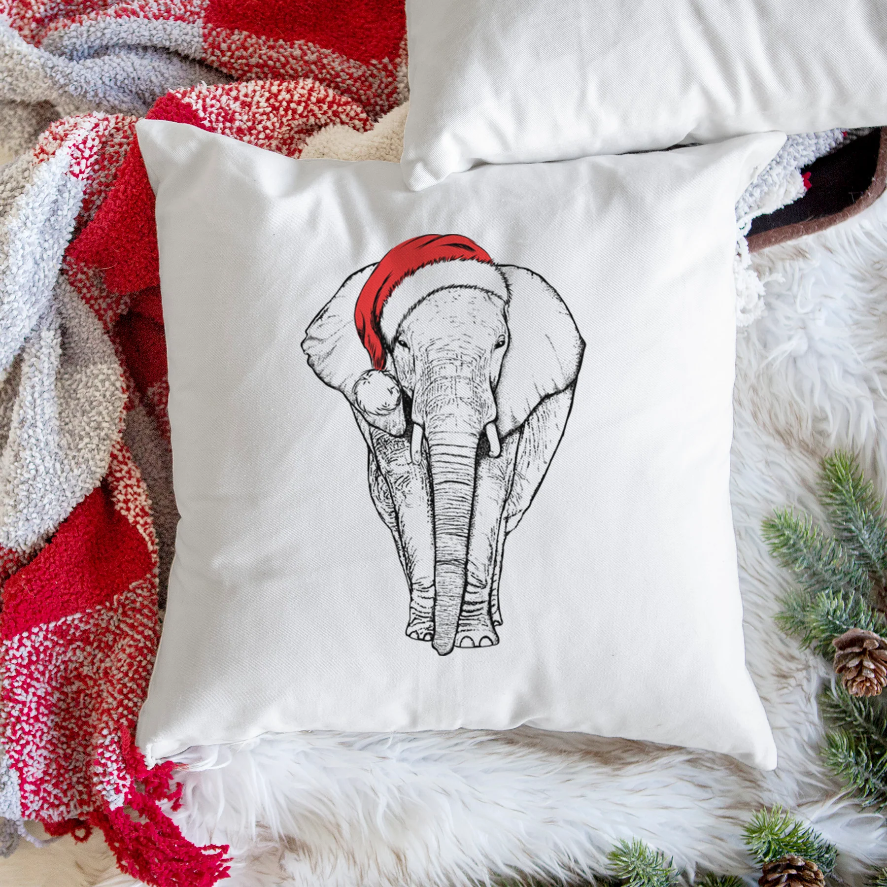 Ella the Elephant - Throw Pillow Cover - Image 3