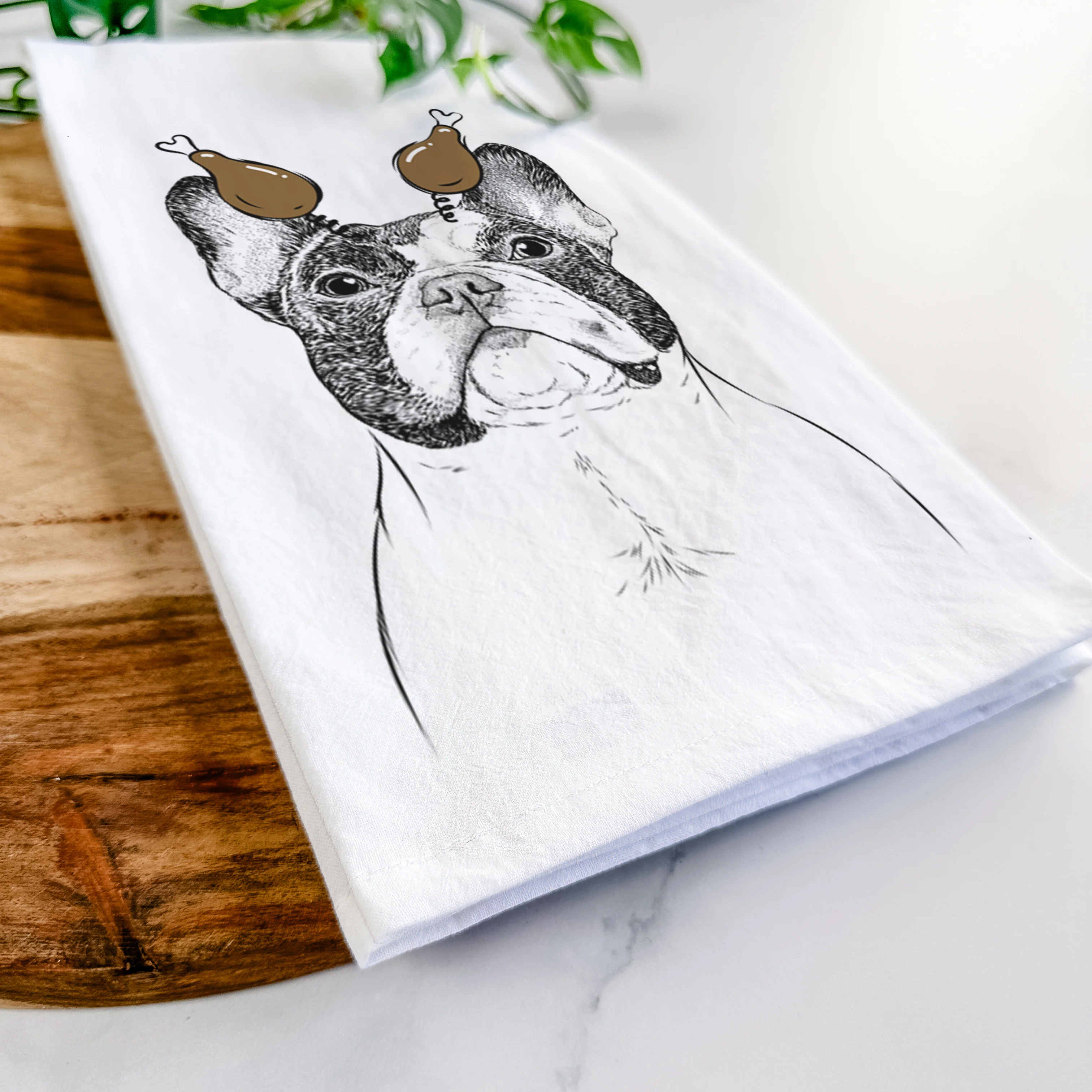 Ella the French Bulldog Tea Towel - Image 11