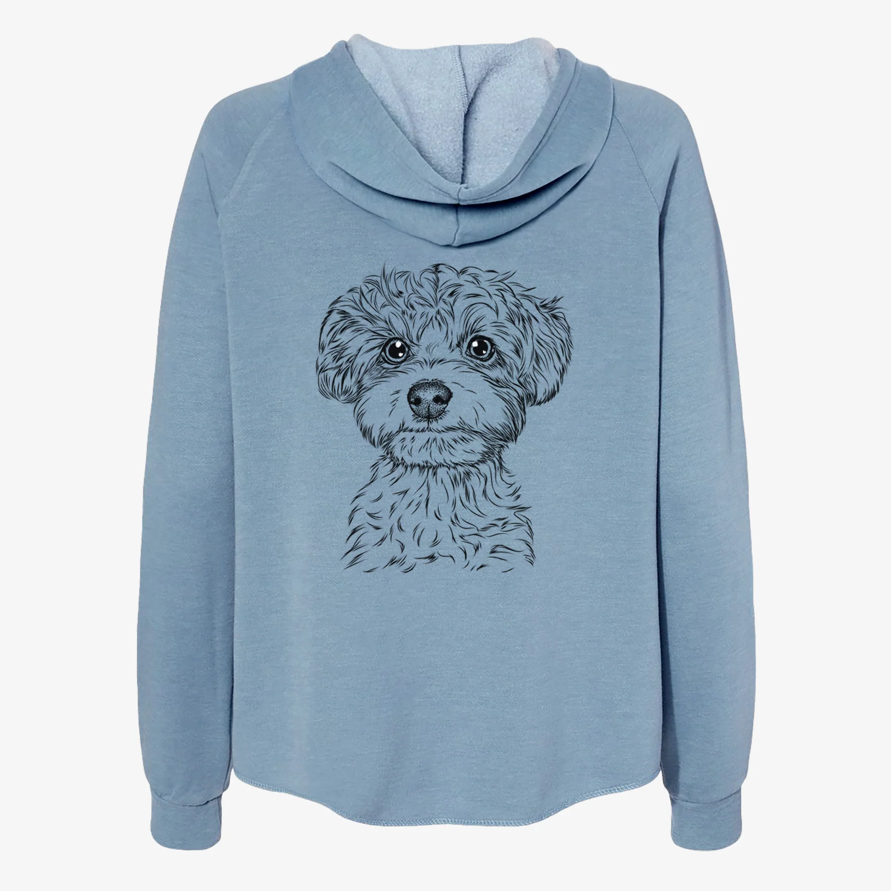 Elliott the Yorkiepoo - Women's Cali Wave Zip-Up Sweatshirt - Image 6
