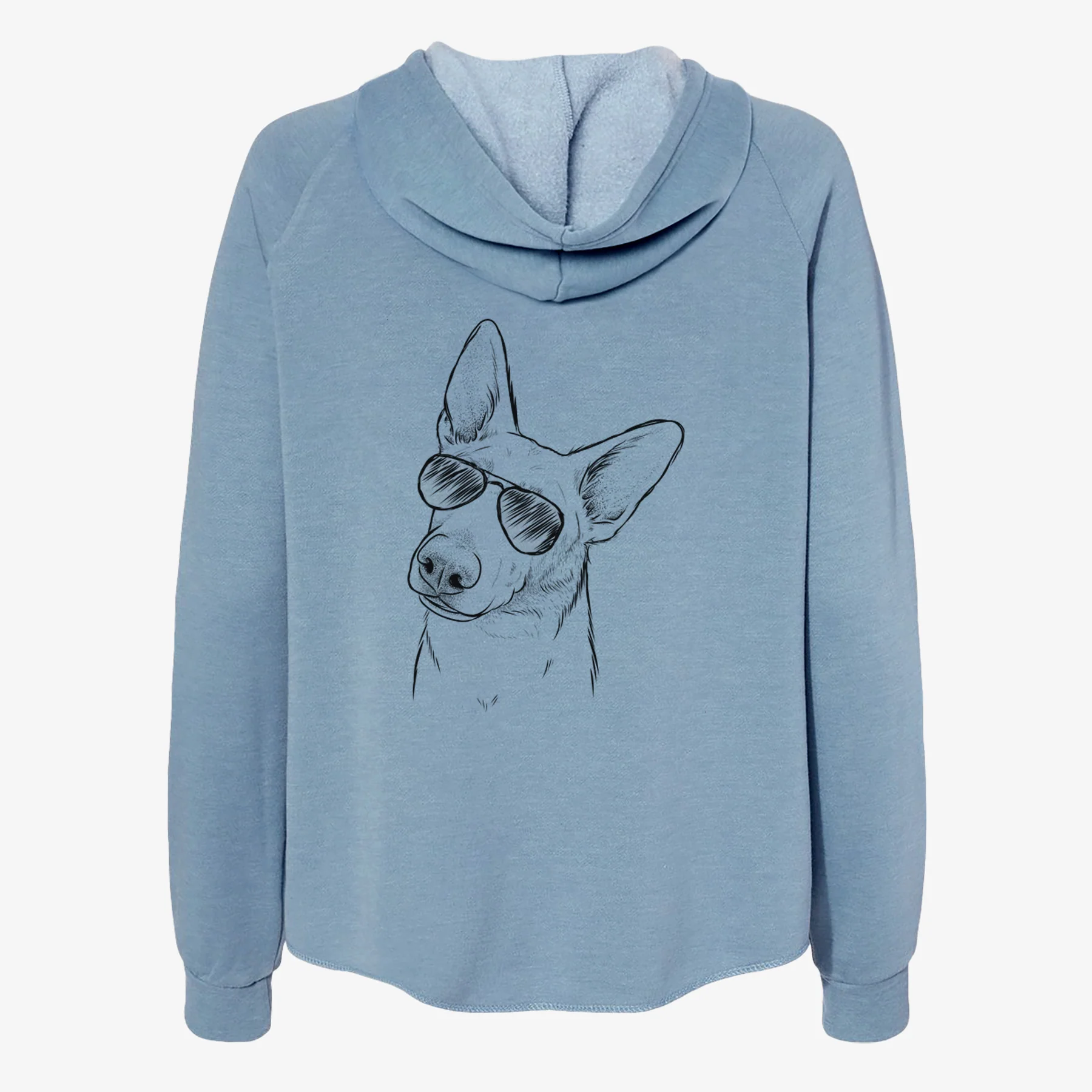 Elsa the German Shepherd - Women's Cali Wave Zip-Up Sweatshirt - Image 9
